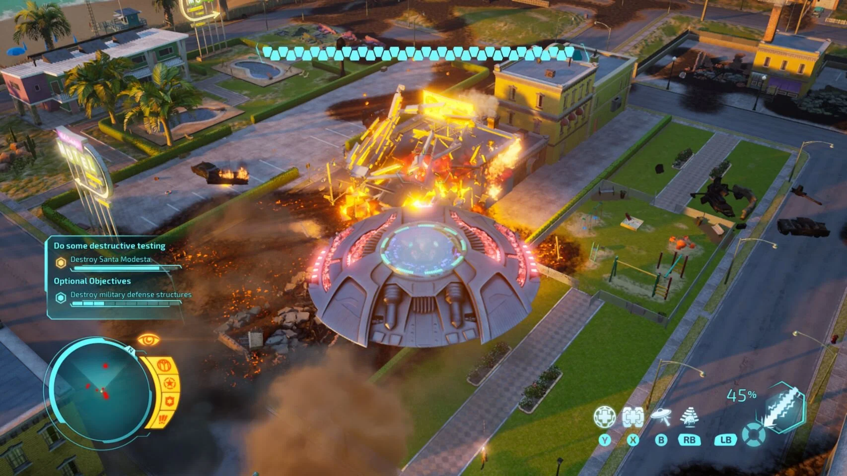 Destroy All Humans gameplay