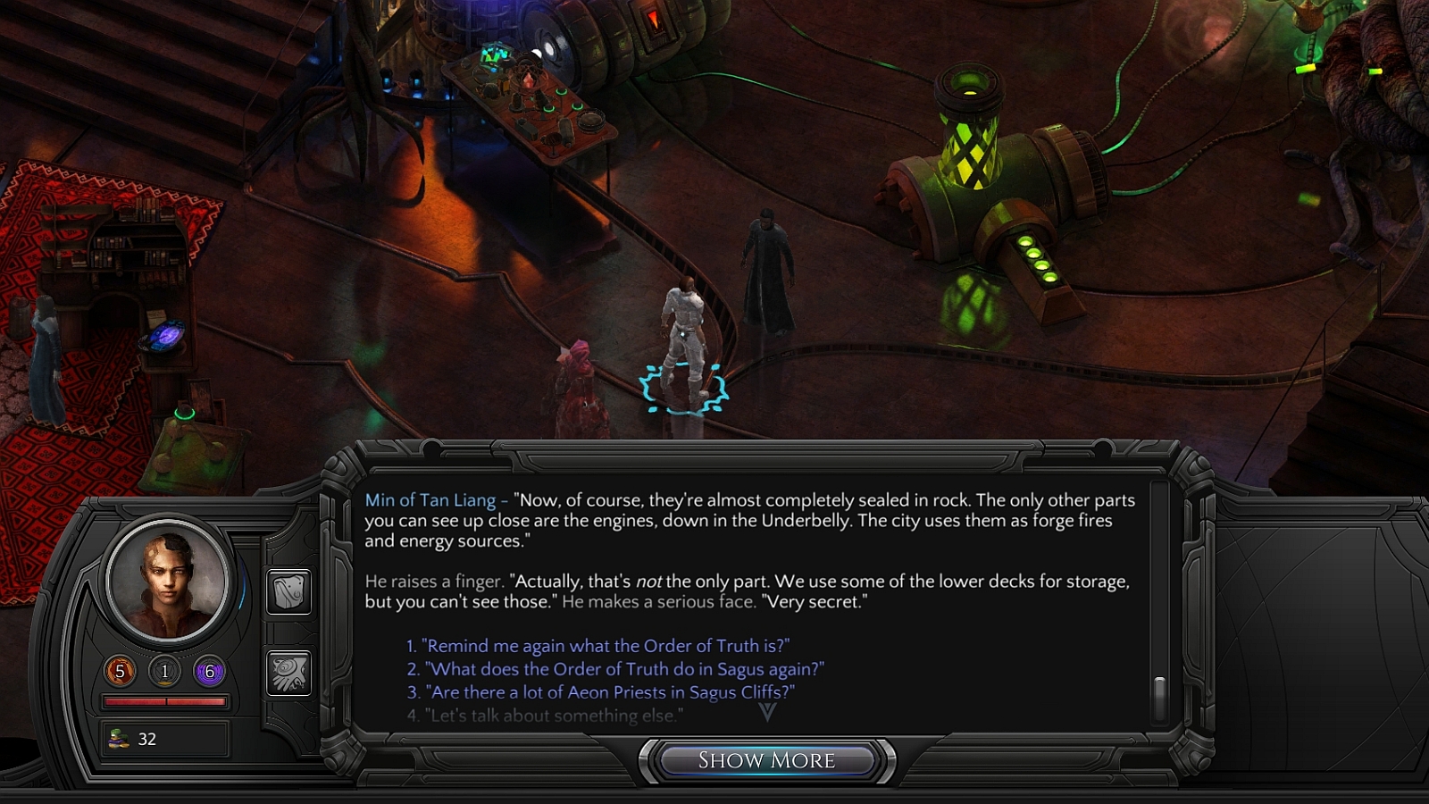 Скриншот игрового процесса Torment Tides of Numenera