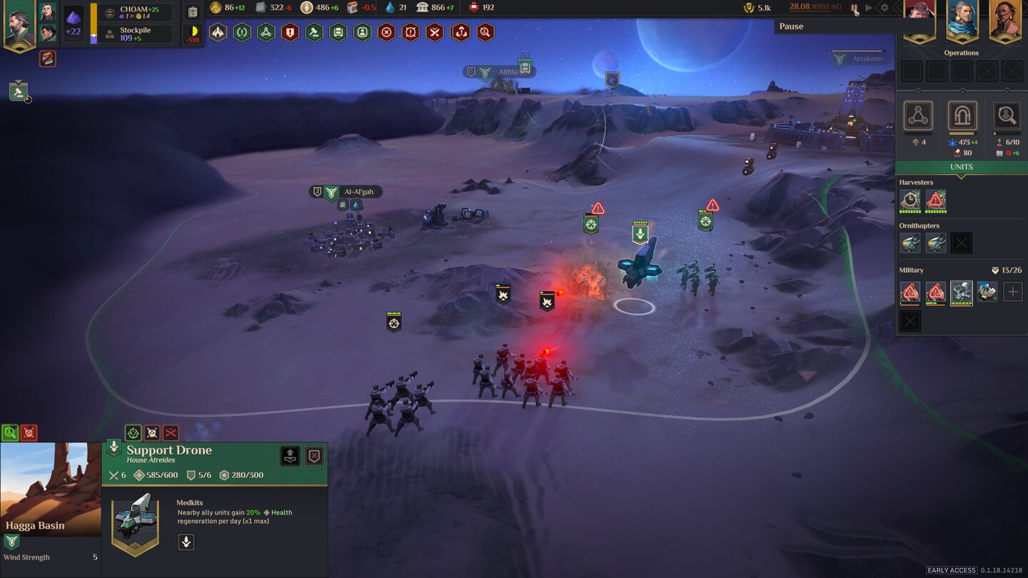 Геймплей Dune: Spice Wars