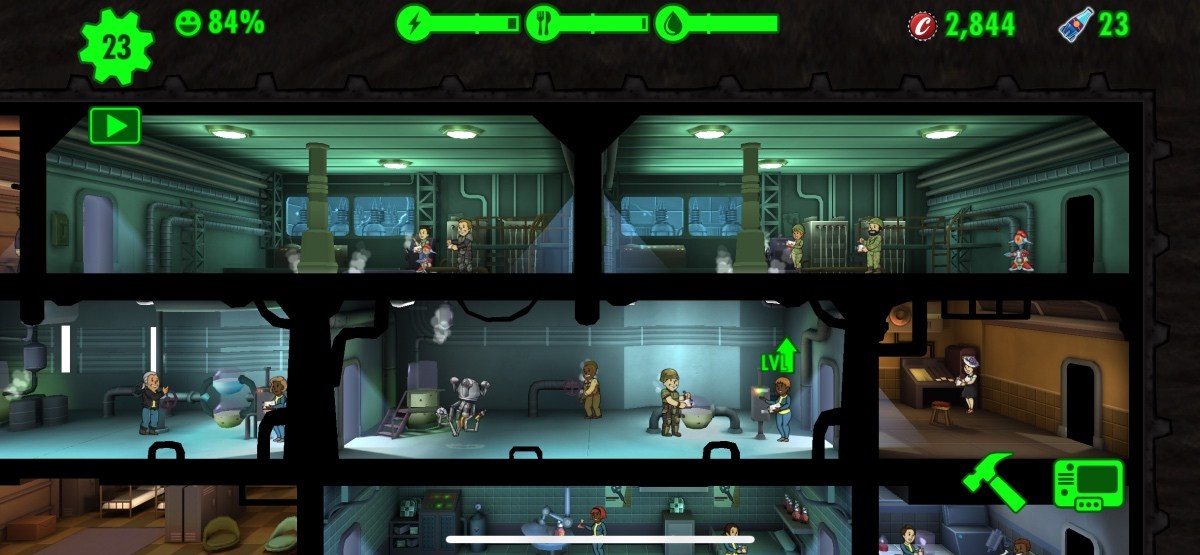 Скриншот игрового процесса Fallout Shelter