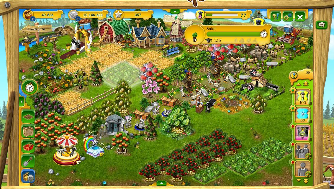 Скриншот игрового процесса Farmerama
