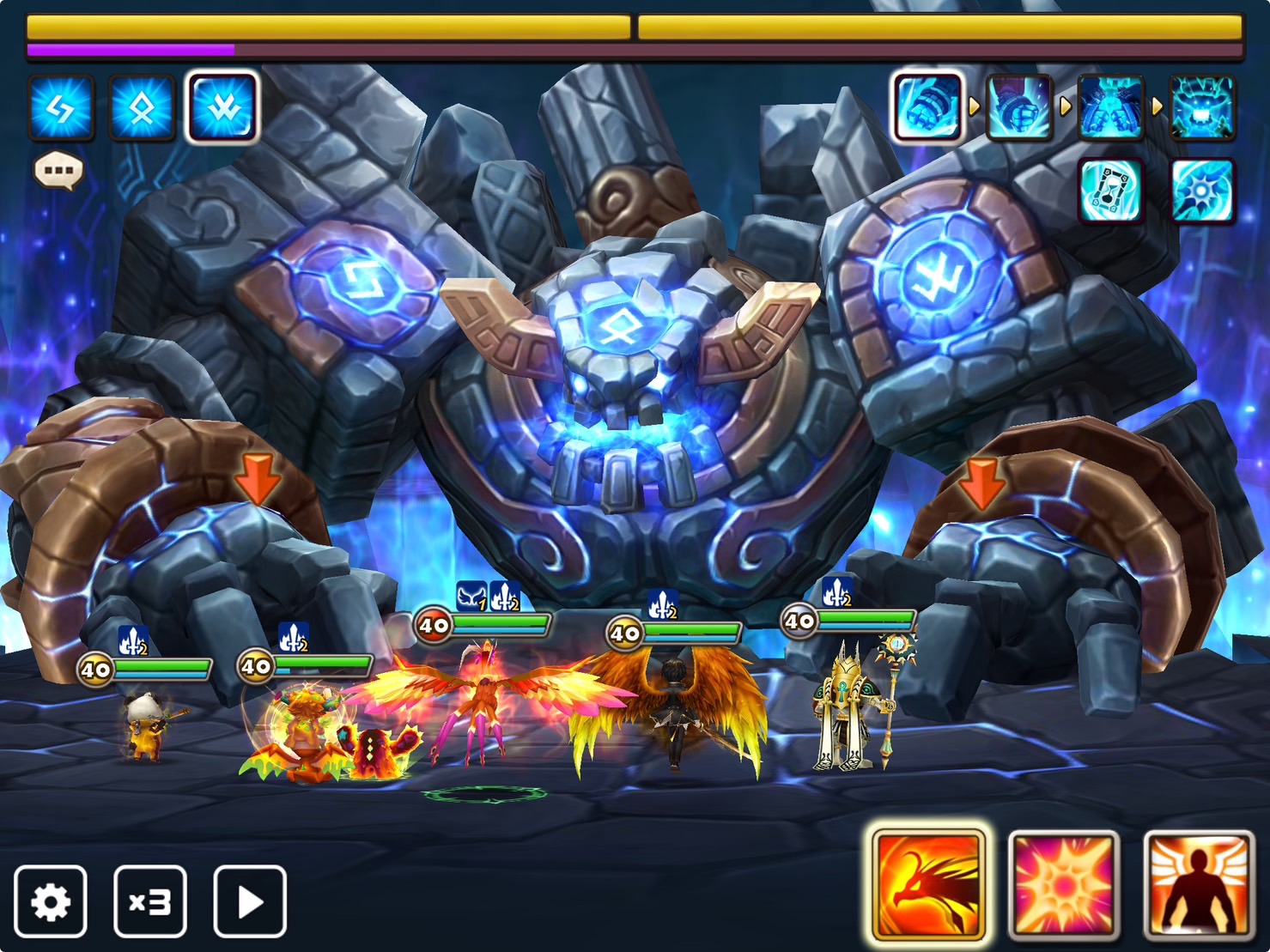 Геймплей Summoners War Sky Arena