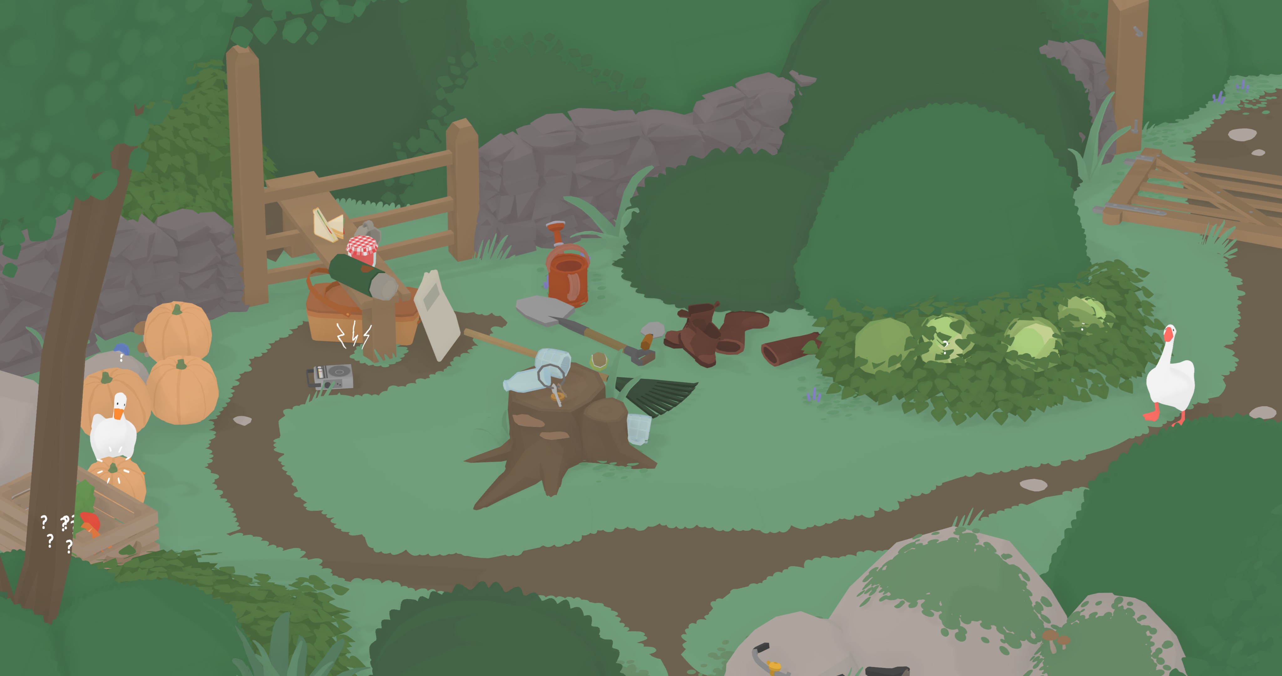 Скриншот игрового процесса Untitled Goose Game