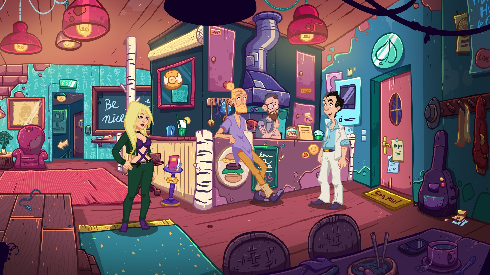 Скриншот игрового процесса Leisure Suit Larry Wet Dreams Dont Dry