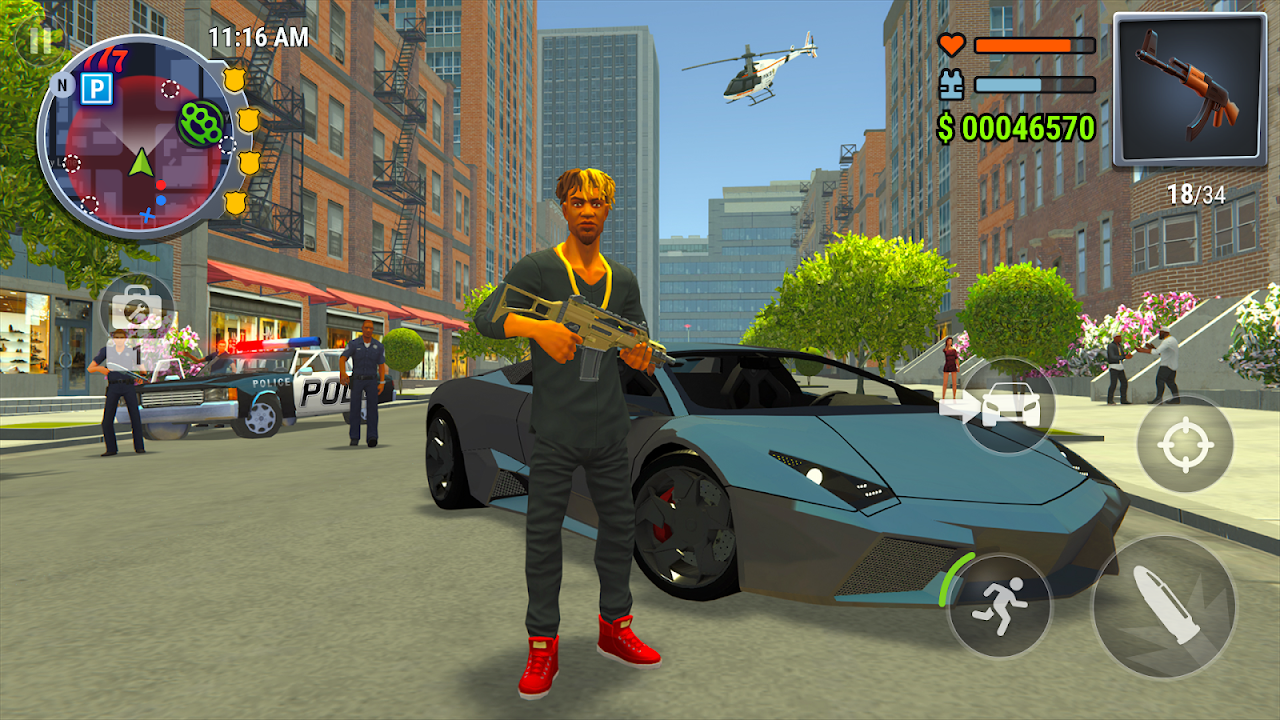 Игровой процесс Gangs Town Story