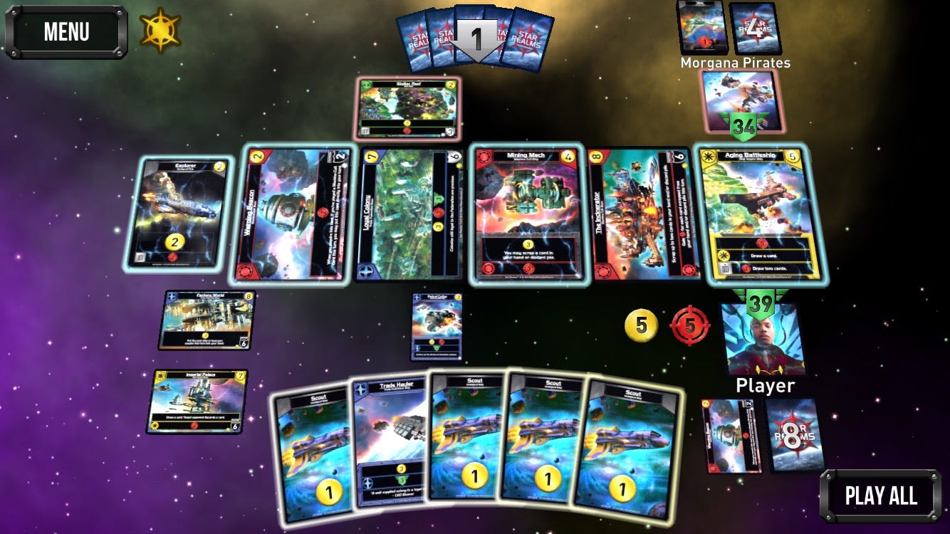 Скриншот игрового процесса Star Realms