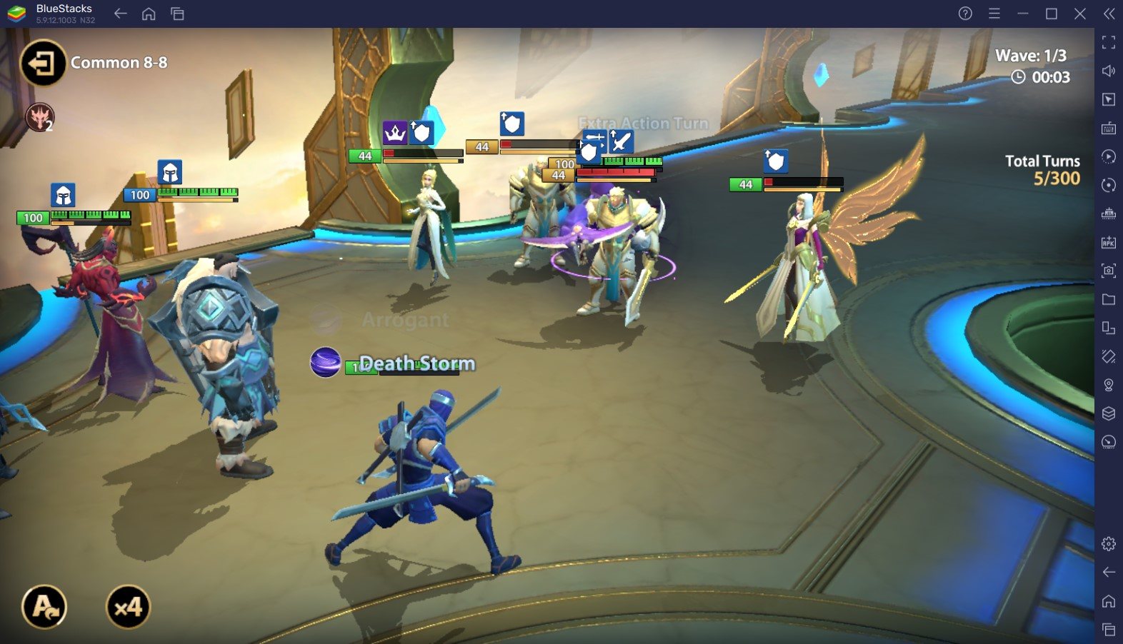 Скриншот игрового процесса Infinite Magicraid