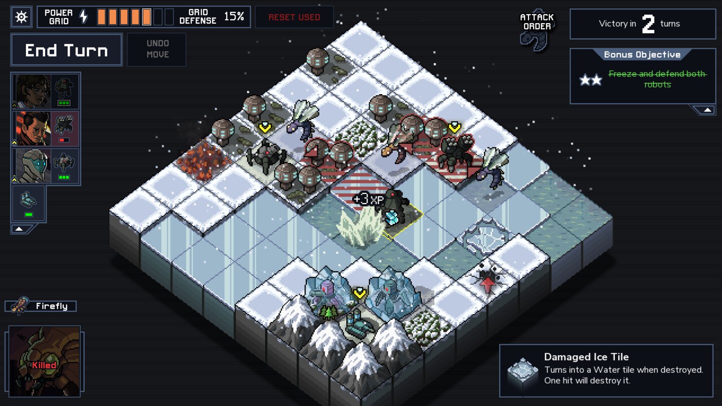 Скриншот игрового процесса Into the Breach