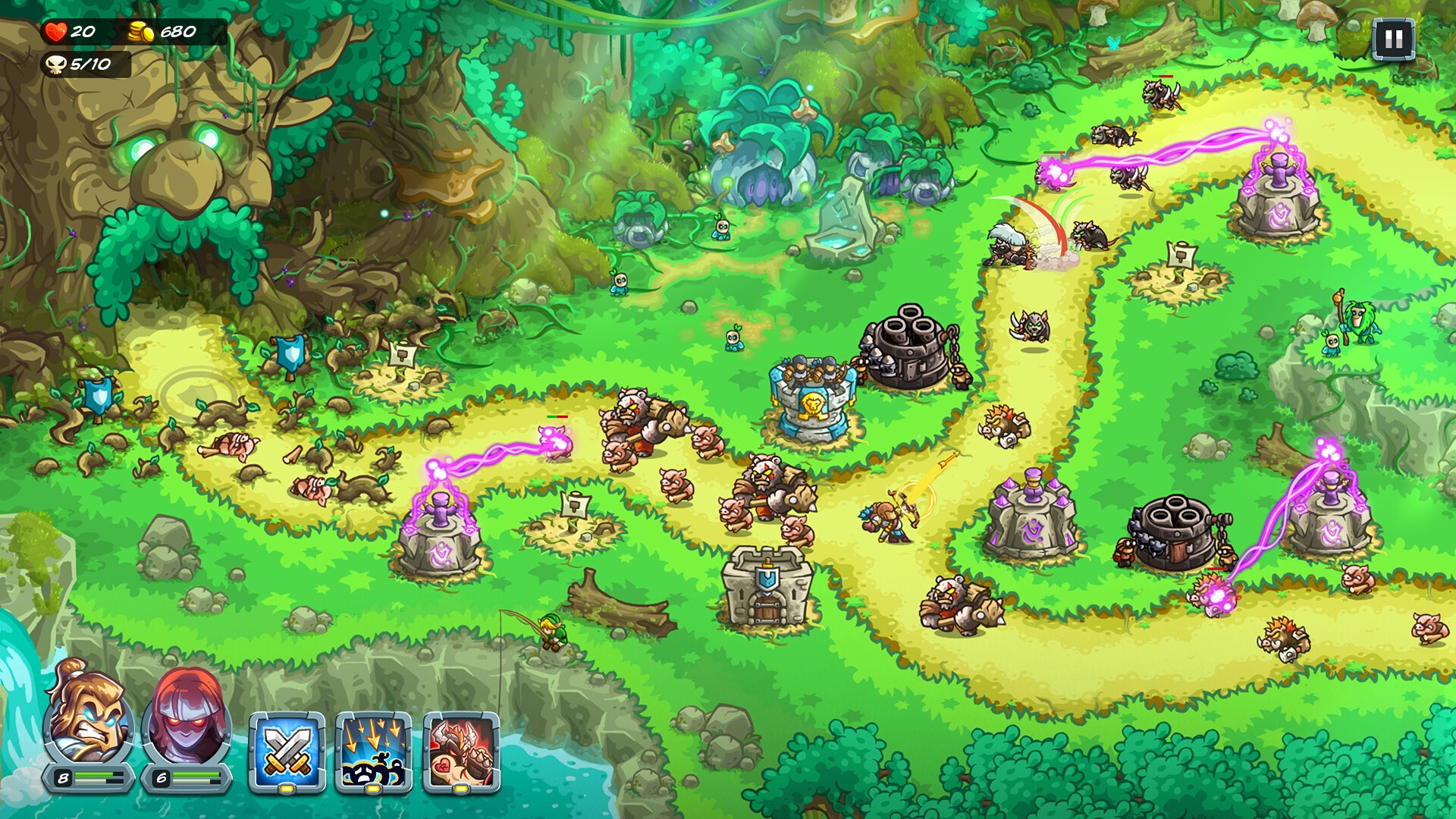 Скриншот игрового процесса Kingdom Rush 5 Alliance TD