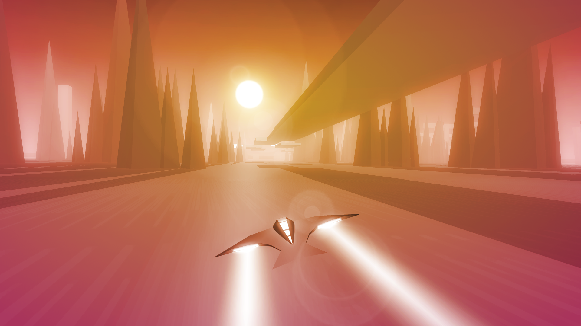 Скриншот игрового процесса Race the Sun