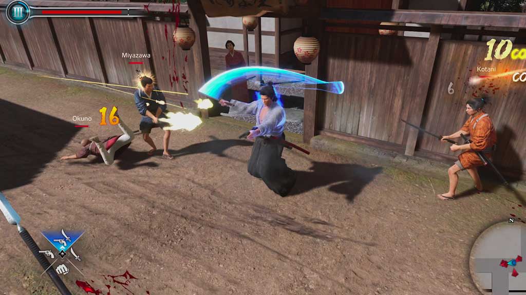 Геймплейный скриншот Like a Dragon Ishin