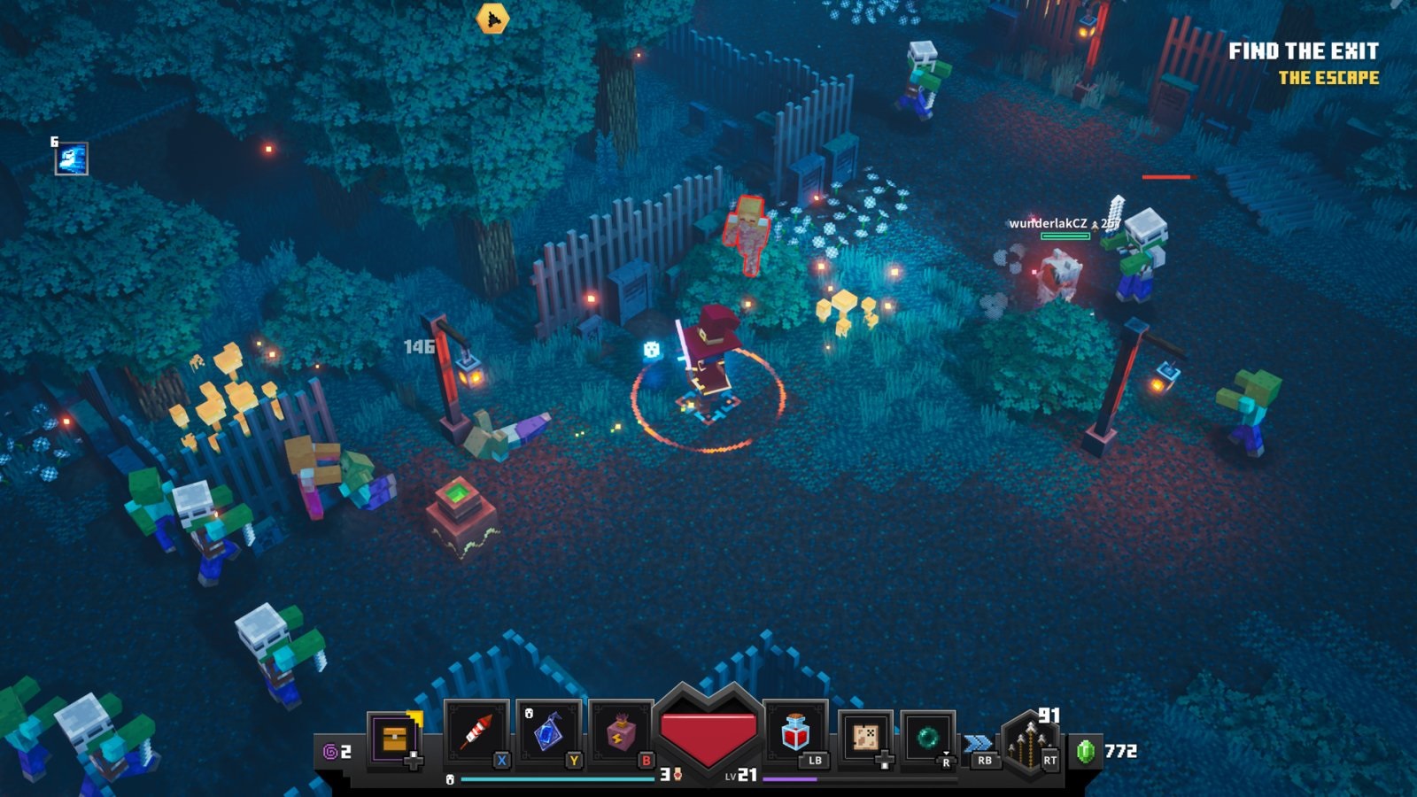 Игровой процесс Minecraft Dungeons