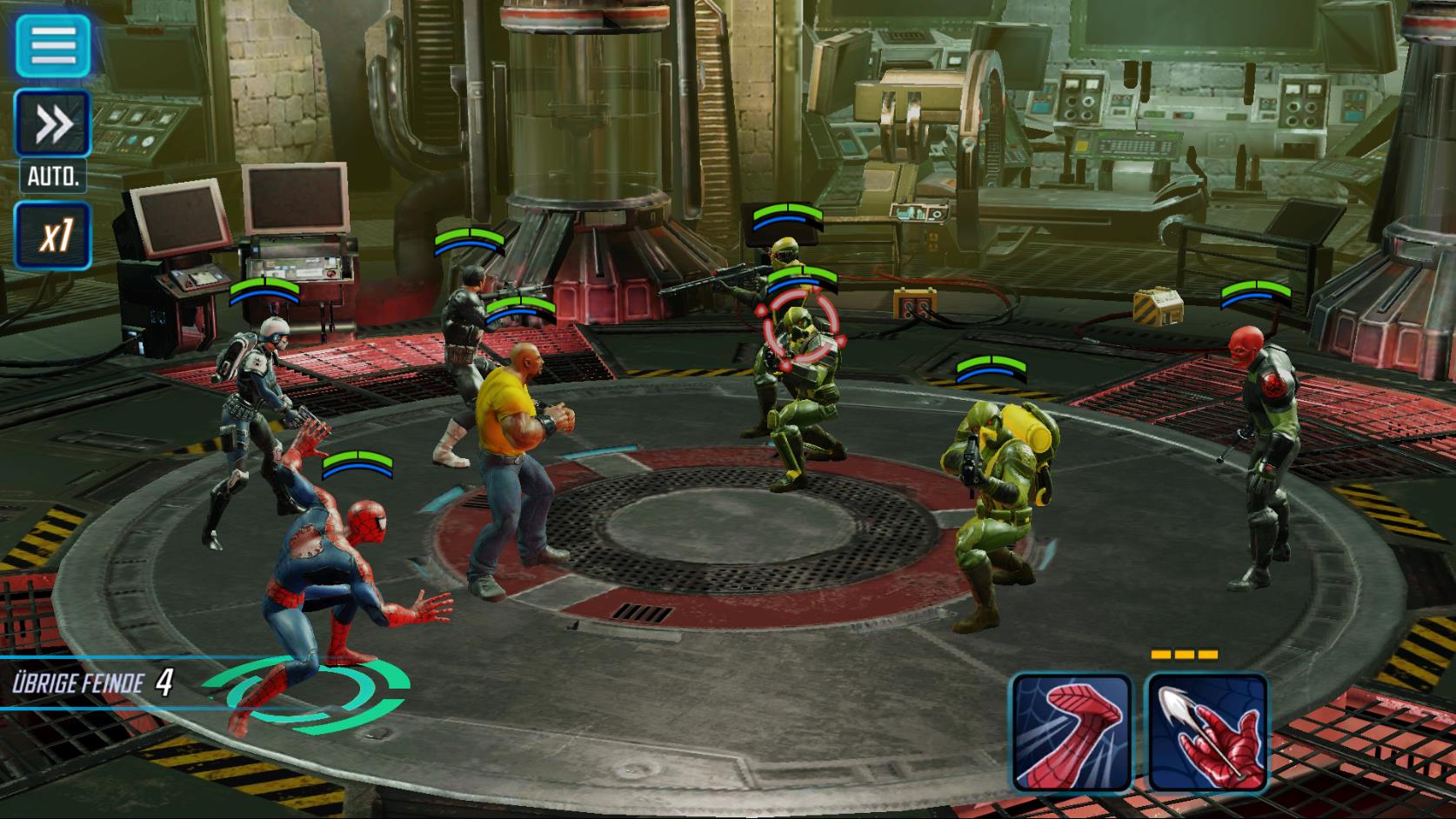 Геймплей MARVEL Strike Force