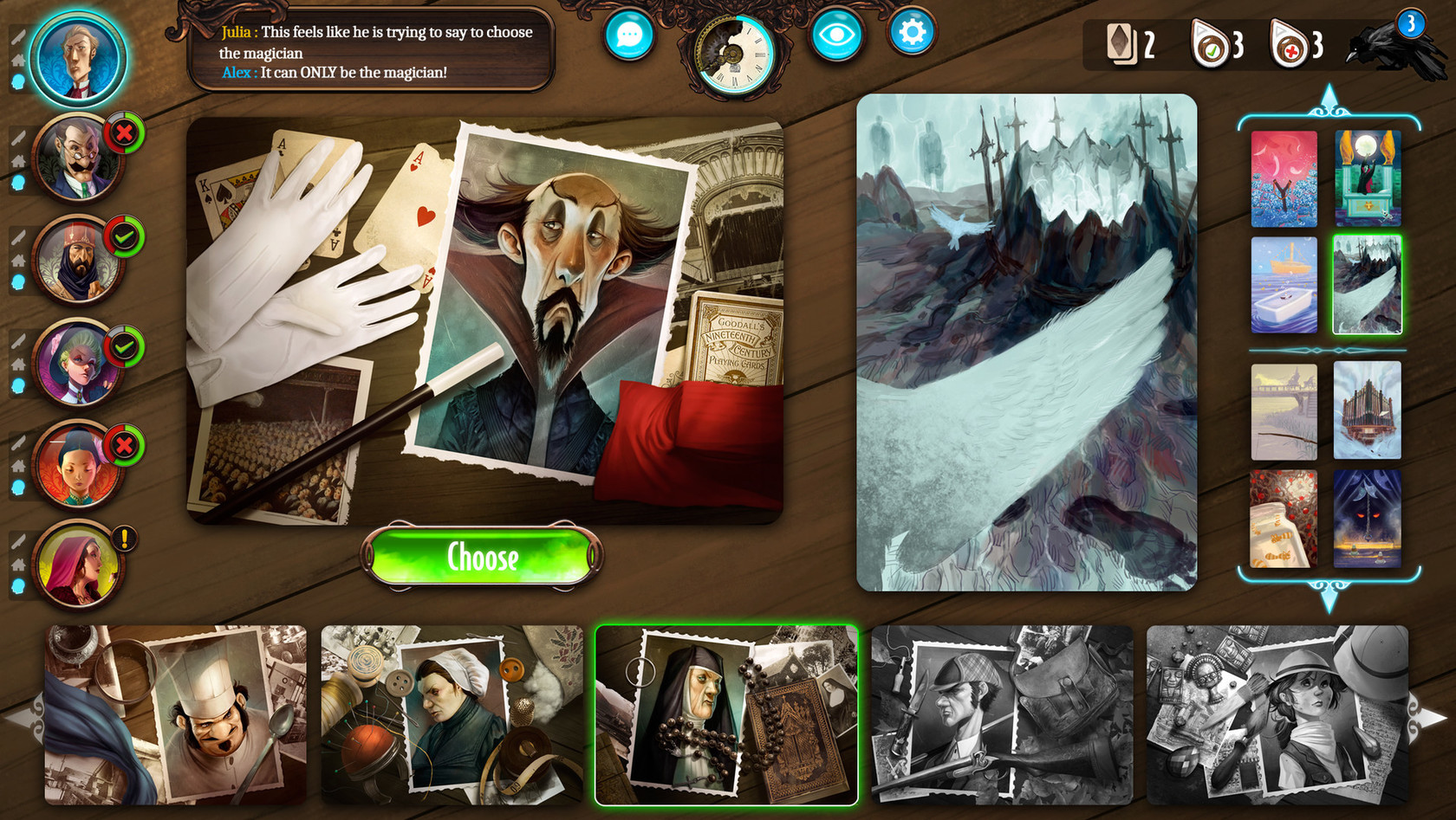 Игровой процесс Mysterium: A Psychic Clue Game