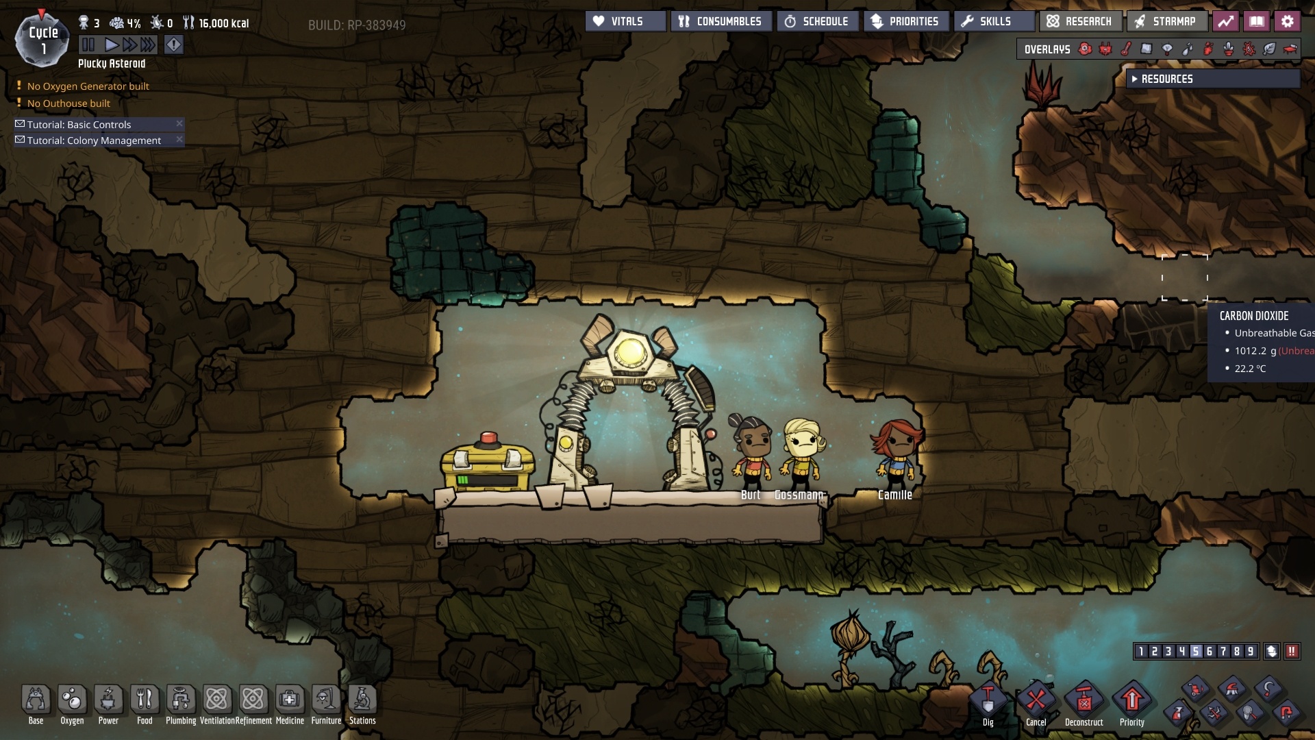 Скриншот игрового процесса Oxygen Not Included