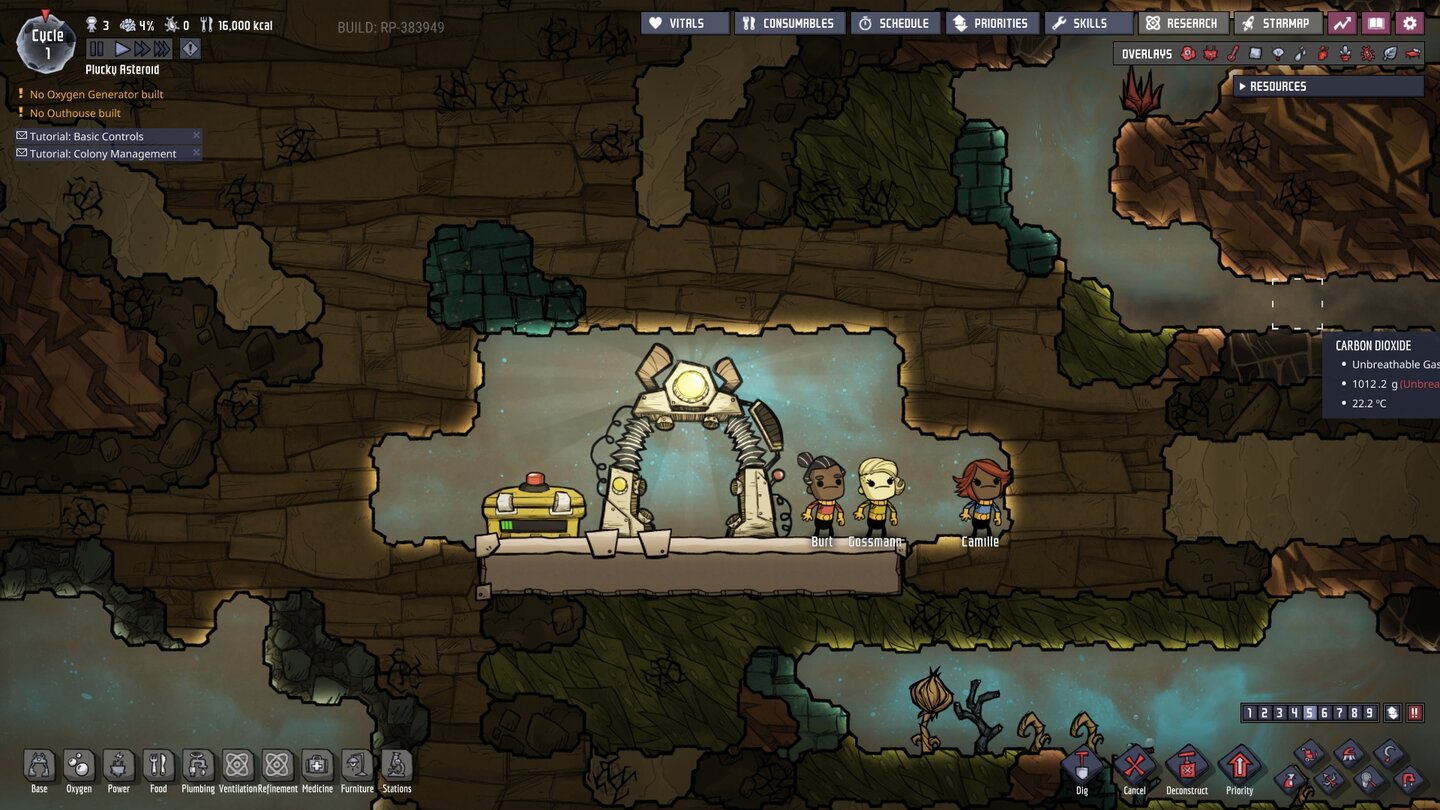 Геймплей Oxygen Not Included