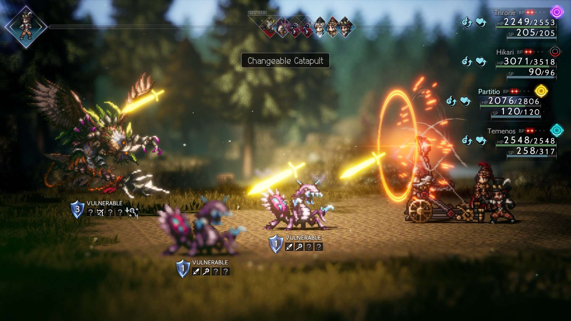 Геймплейный скриншот Octopath Traveler II