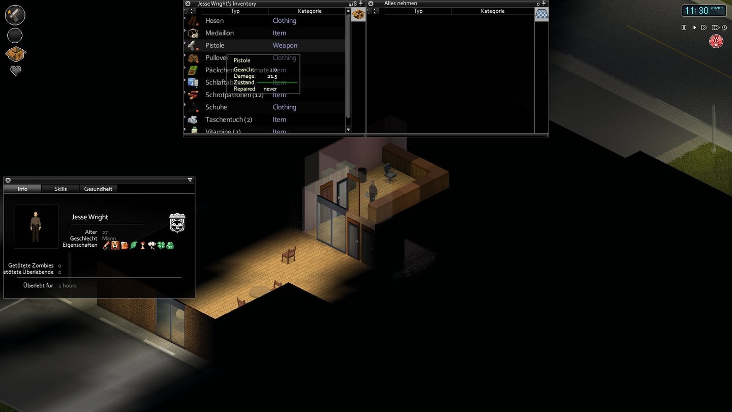 Геймплей Project Zomboid