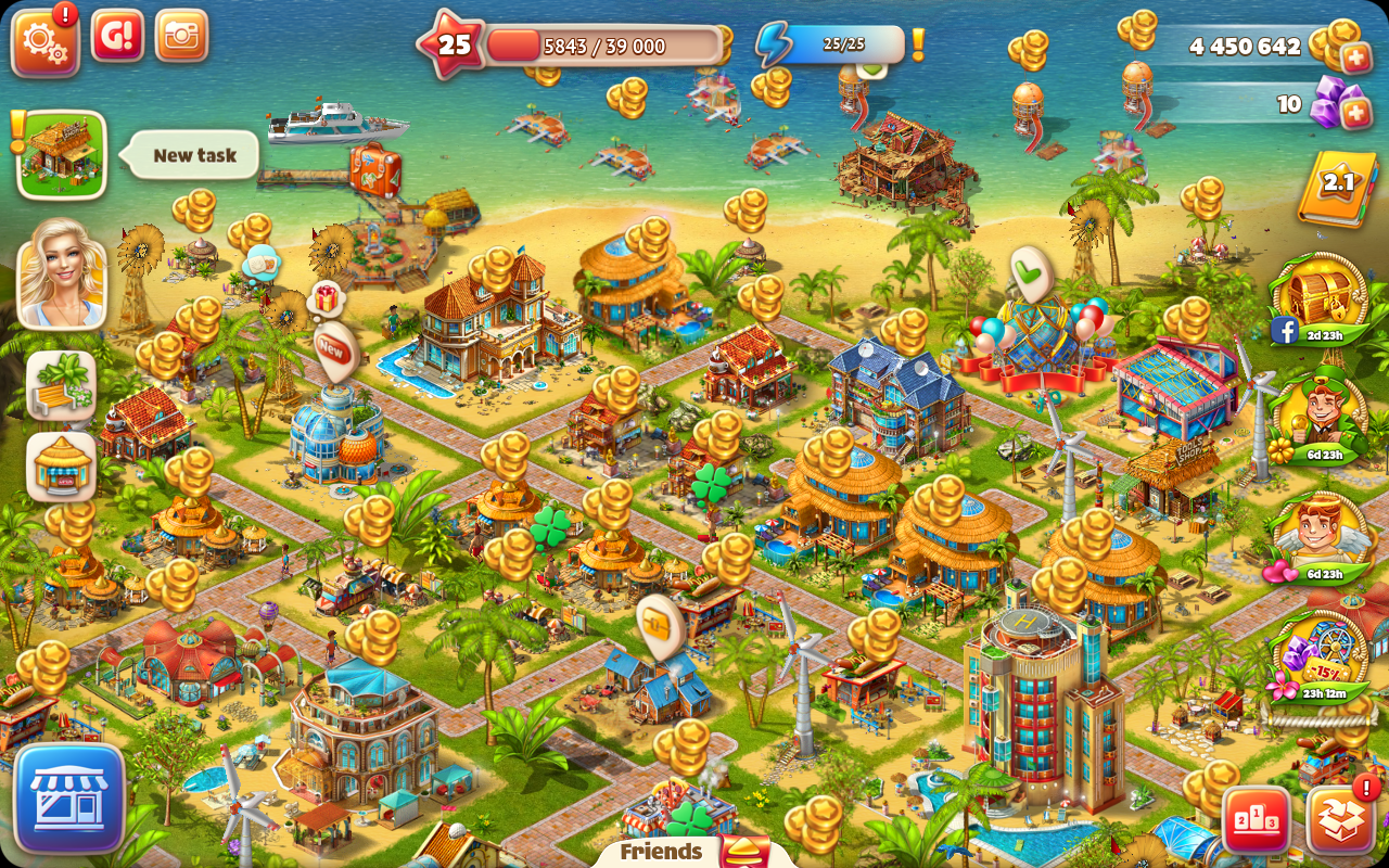 Скриншот игрового процесса Paradise Island 2