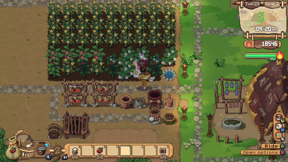 Скриншот игрового процесса Roots of Pacha