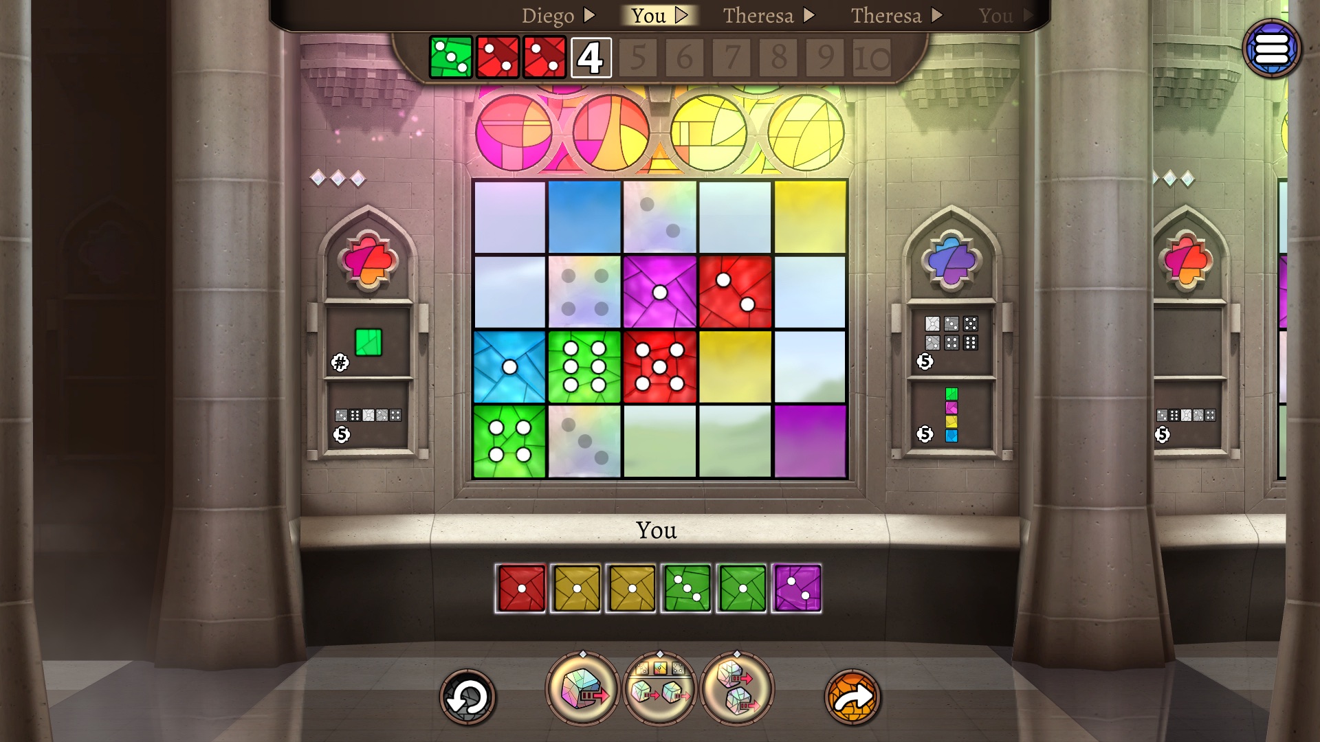 Игровой процесс Sagrada