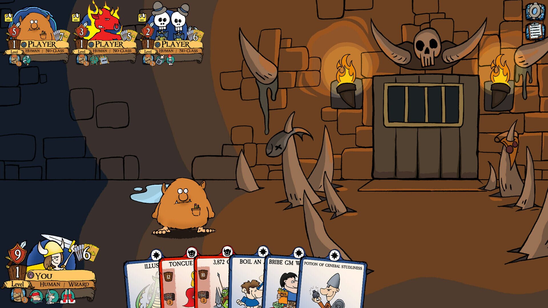 Скриншот игрового процесса Munchkin Digital