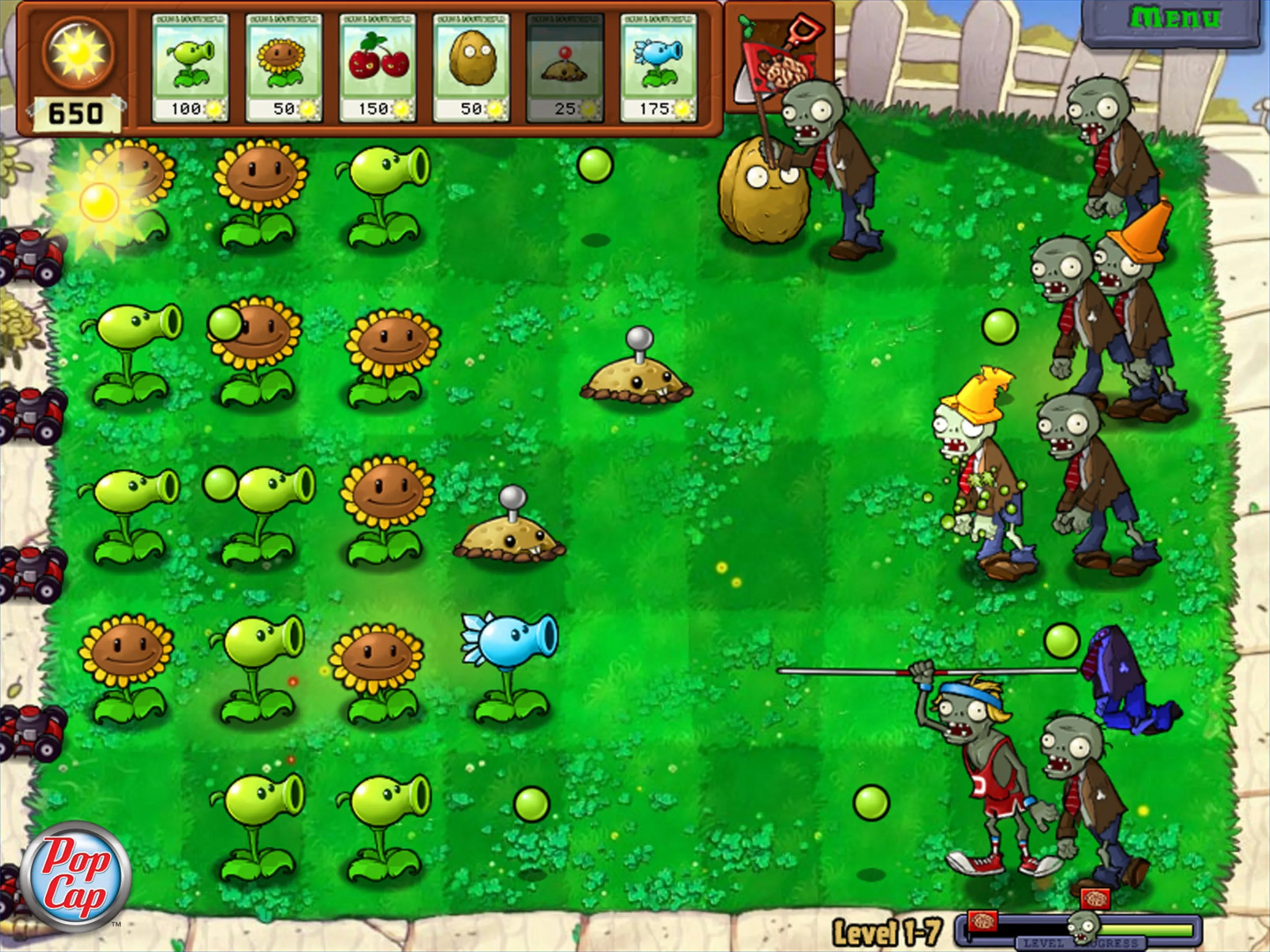 Игровой процесс Plants vs. Zombies