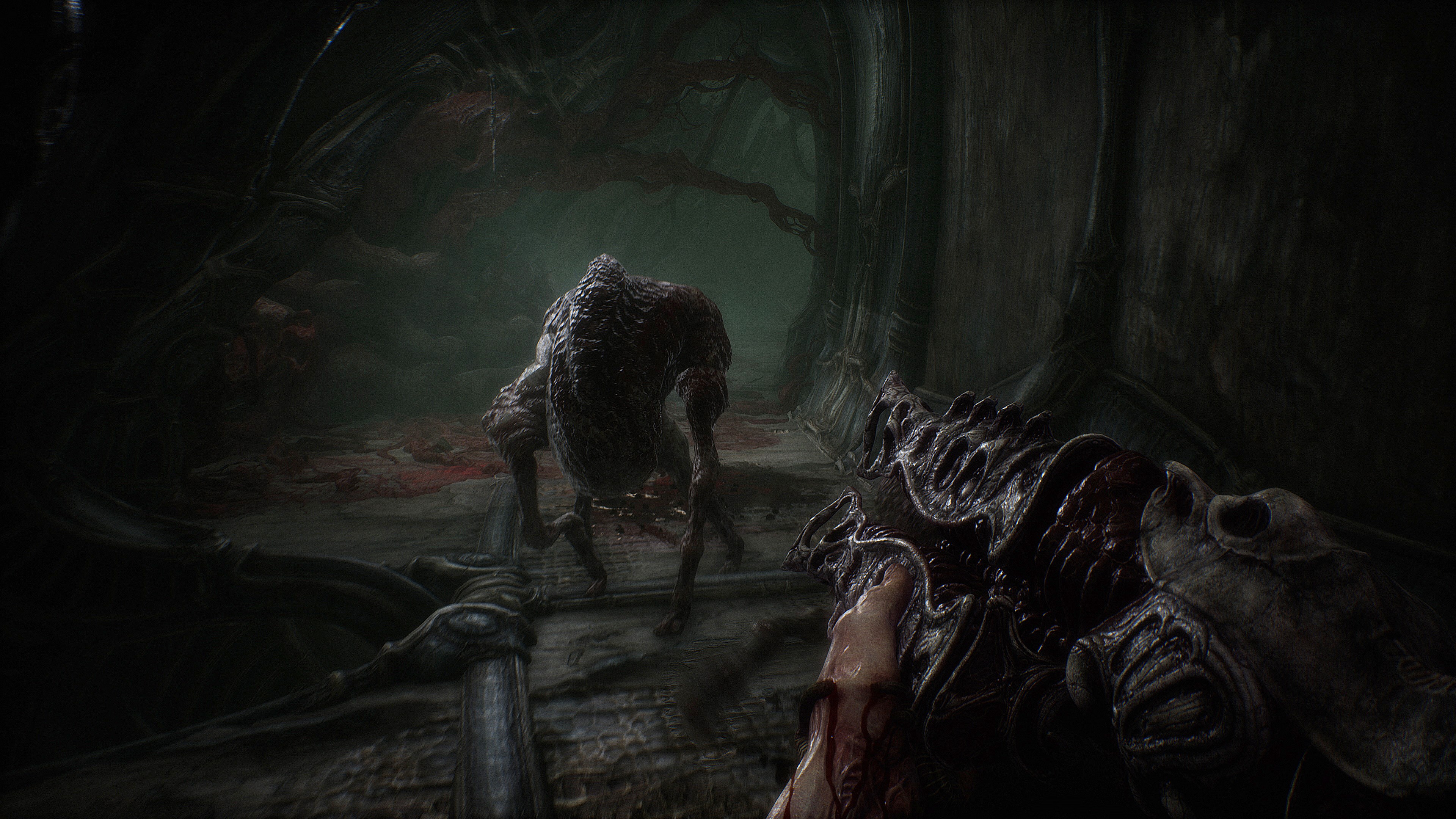 Скриншот игрового процесса Scorn