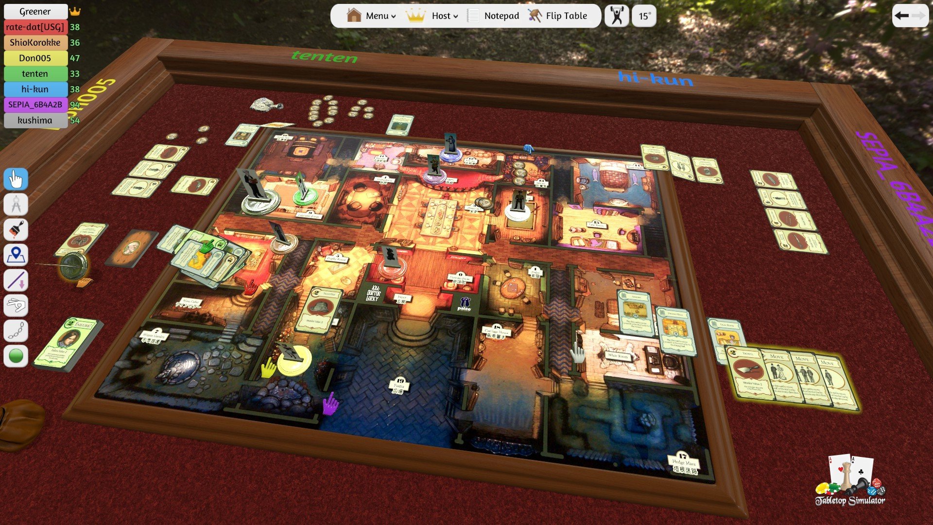Скриншот игрового процесса Tabletop Simulator