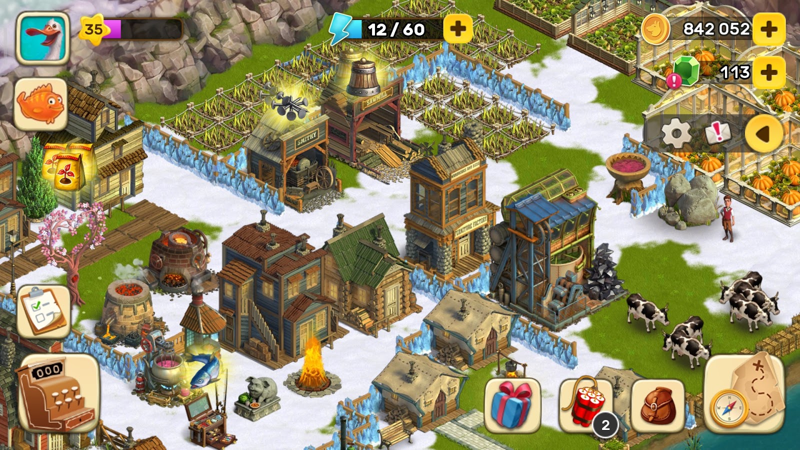 Скриншот игрового процесса Klondike Adventures