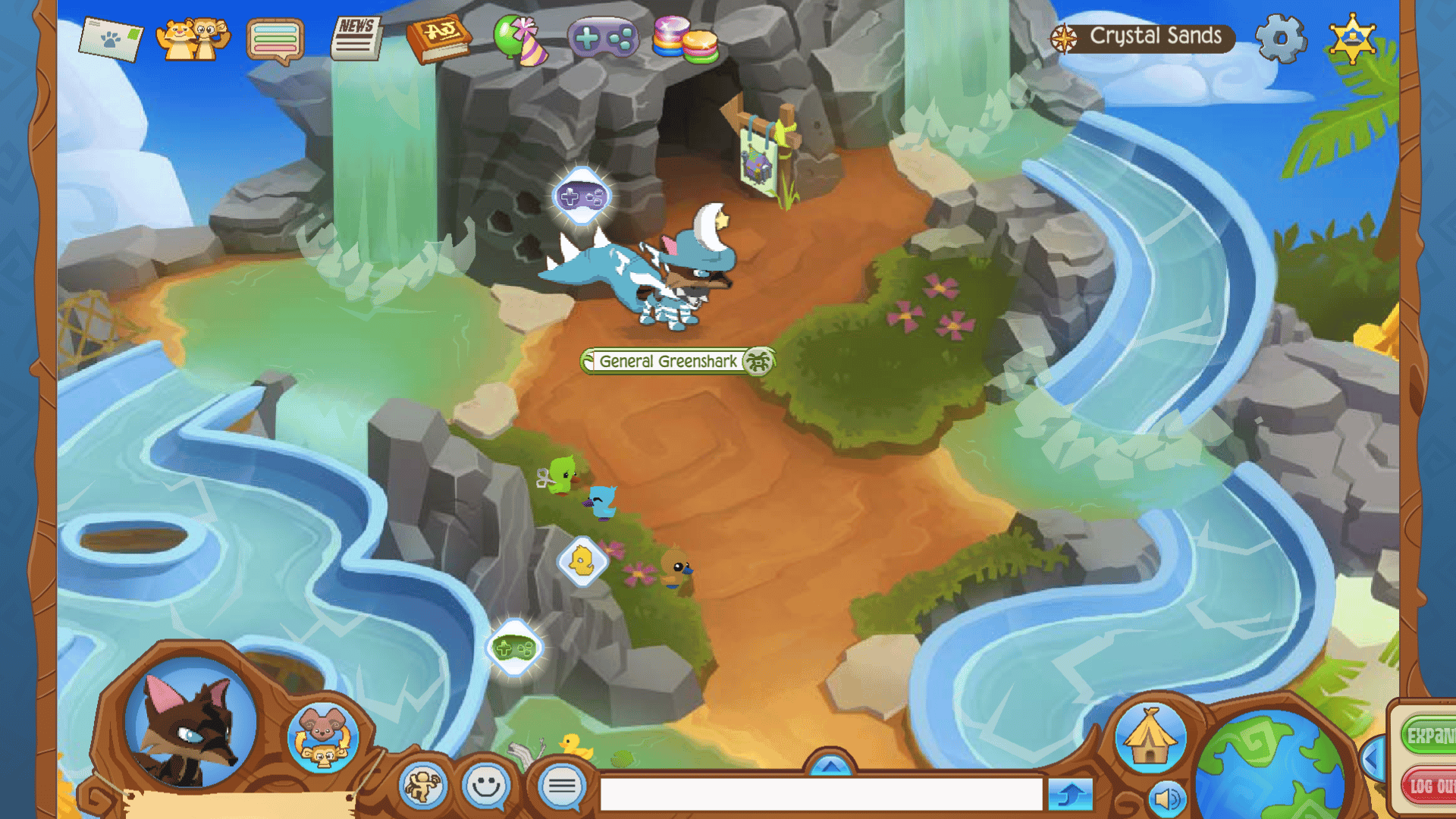 Скриншот игрового процесса Animal Jam Classic