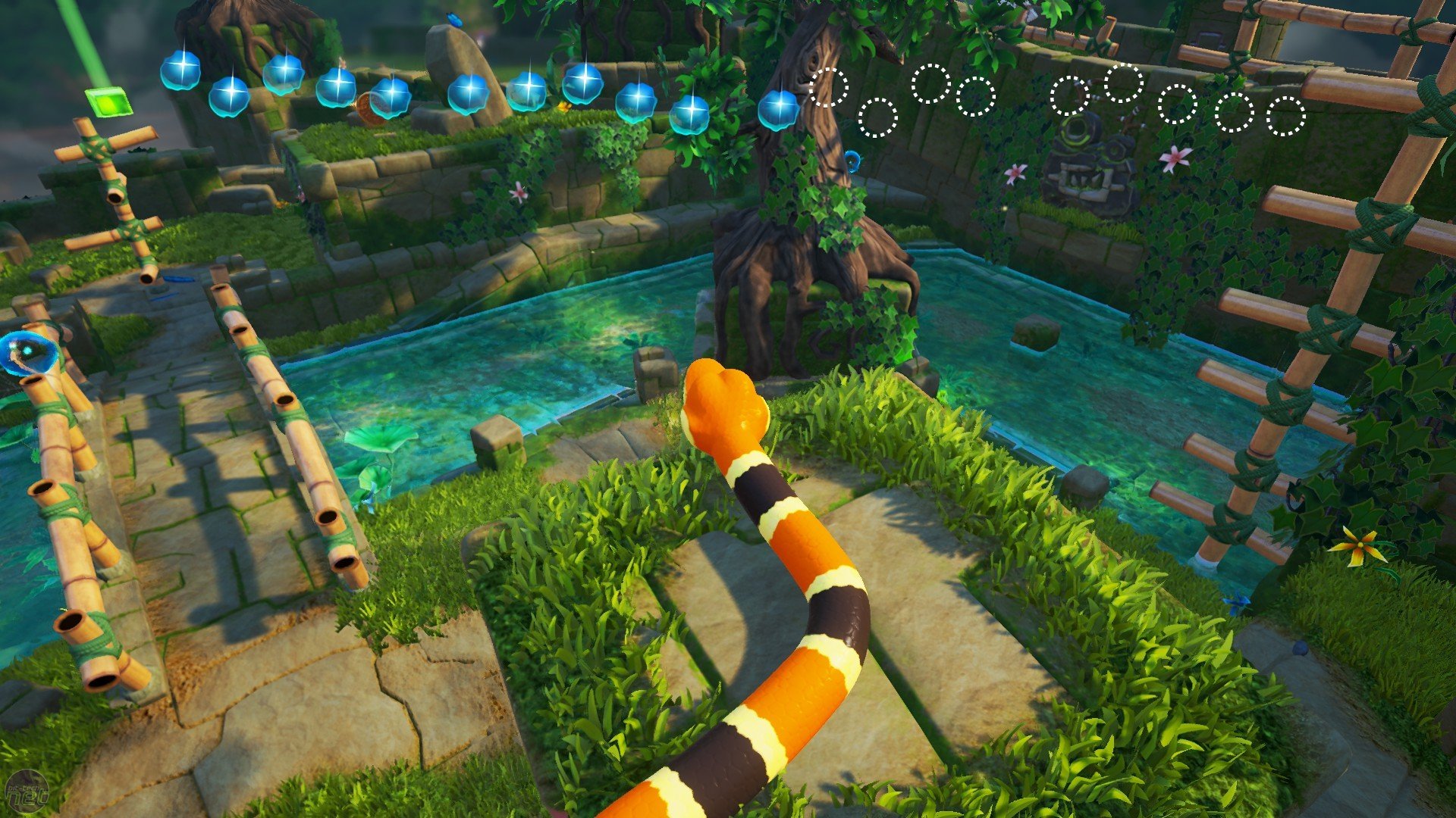 Скриншот игрового процесса Snake Pass