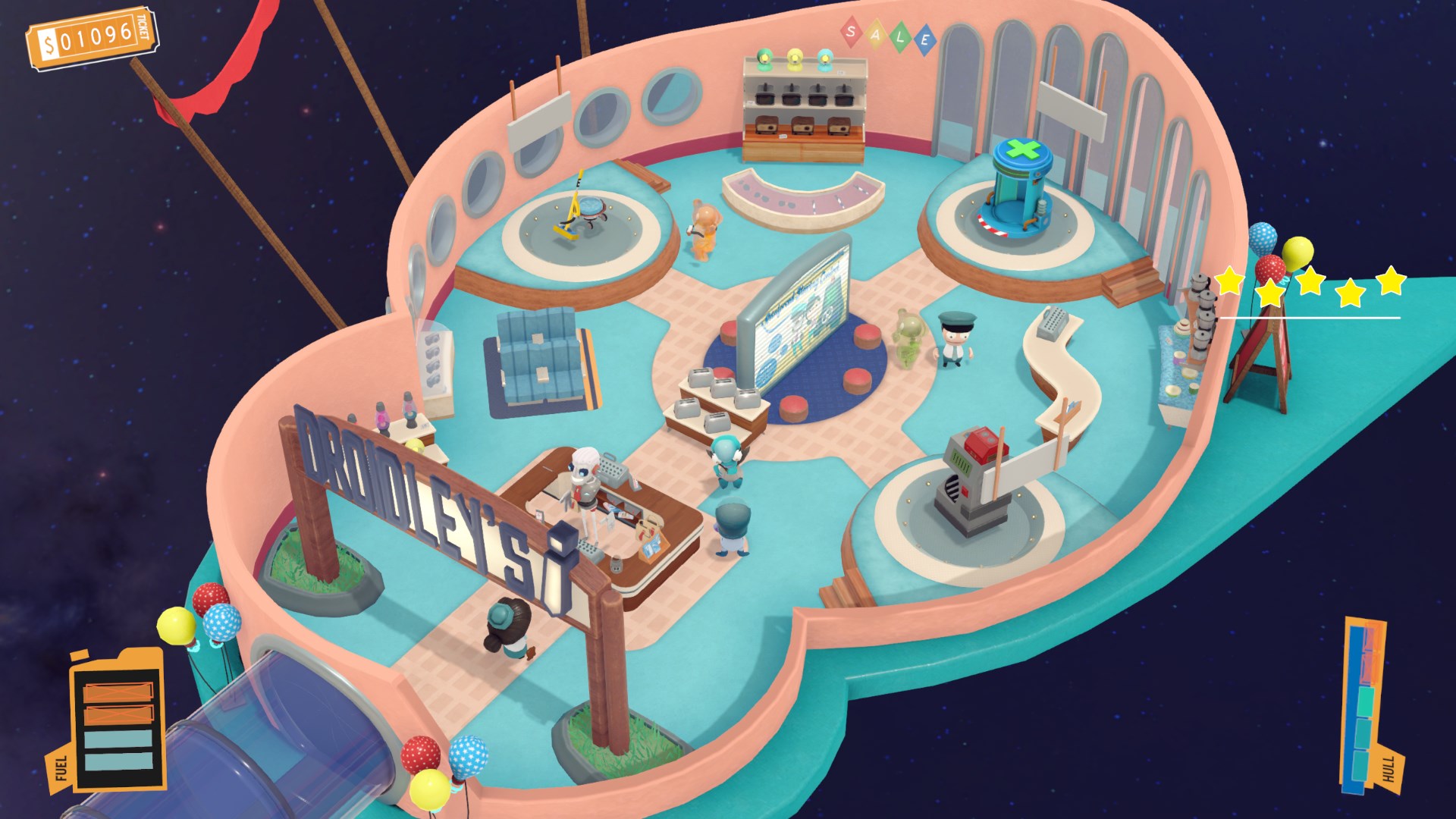 Геймплей Spacelines from the Far Out