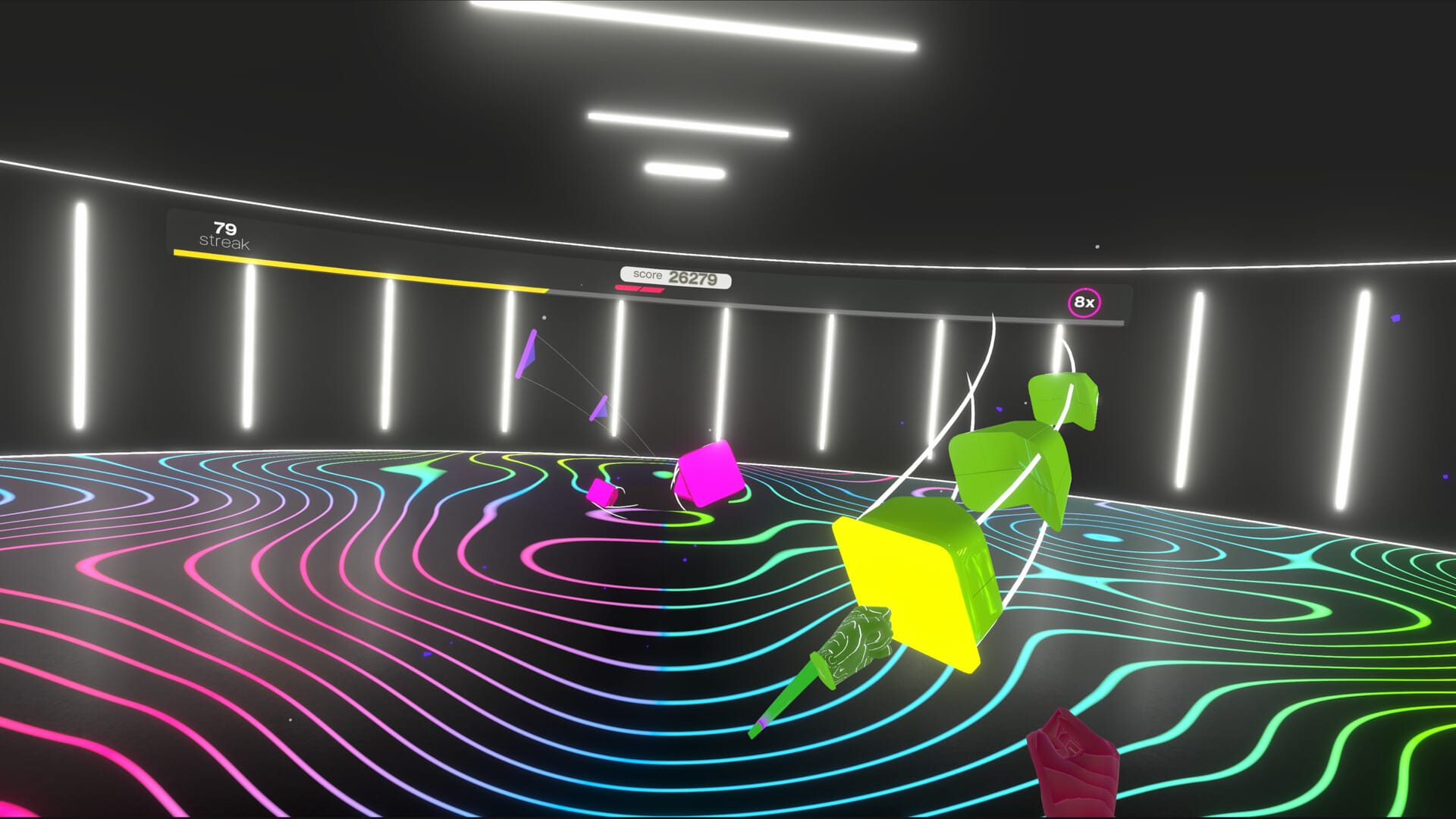 Игровой процесс Beat the Beats VR