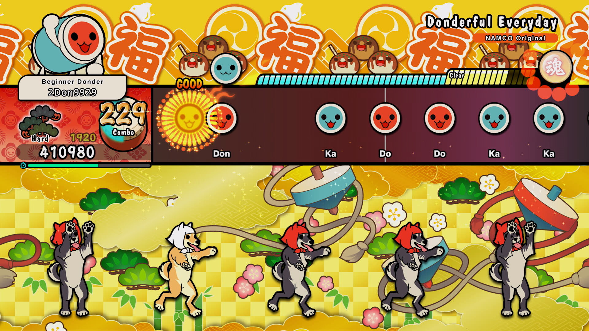 Геймплей Taiko no Tatsujin Rhythm Festival