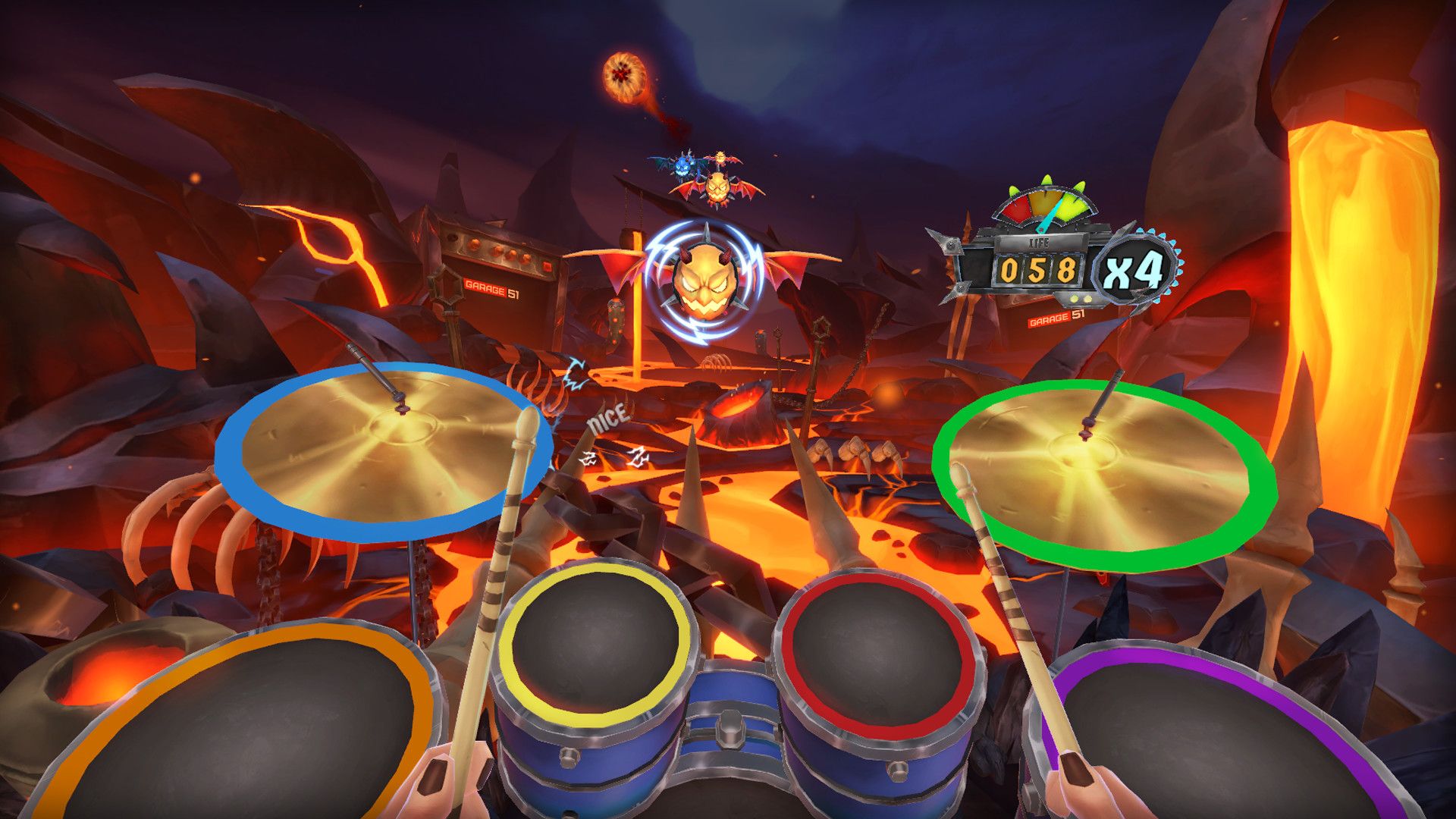 Игровой процесс Drums Rock