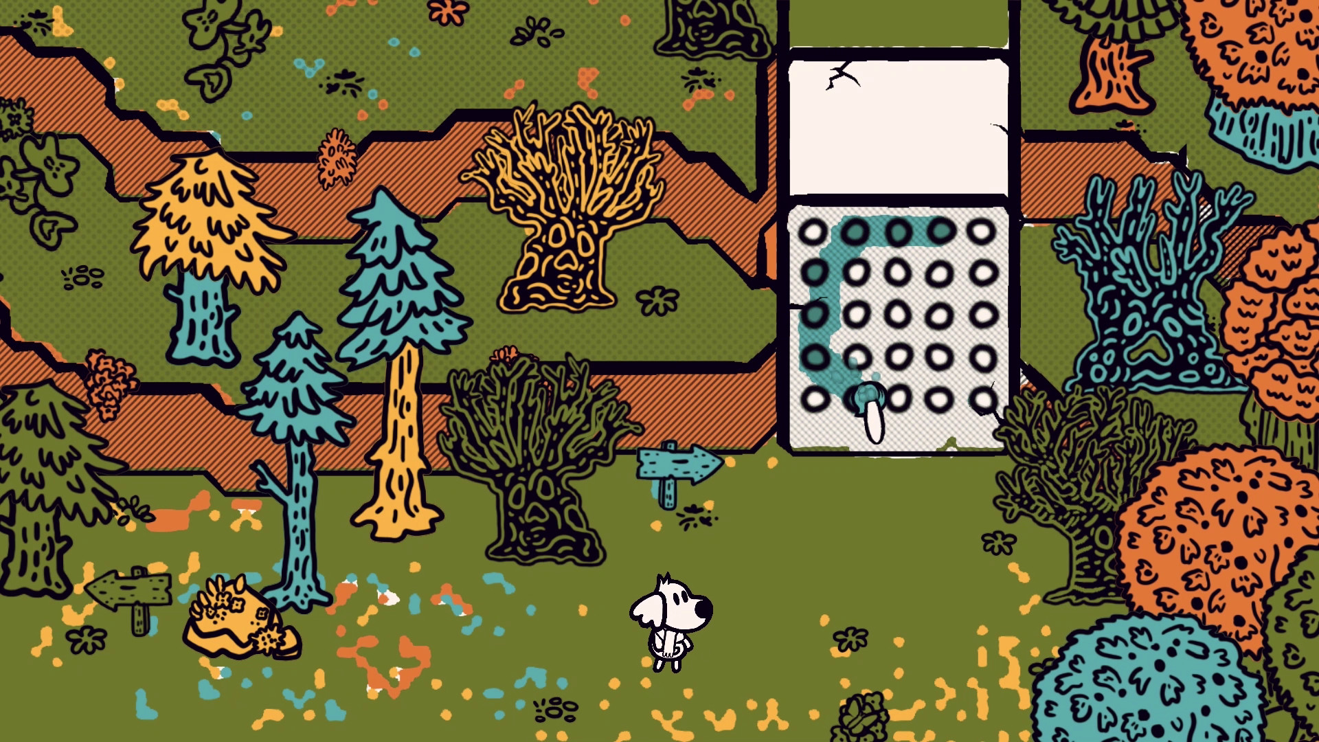 Скриншот игрового процесса Chicory A Colorful Tale