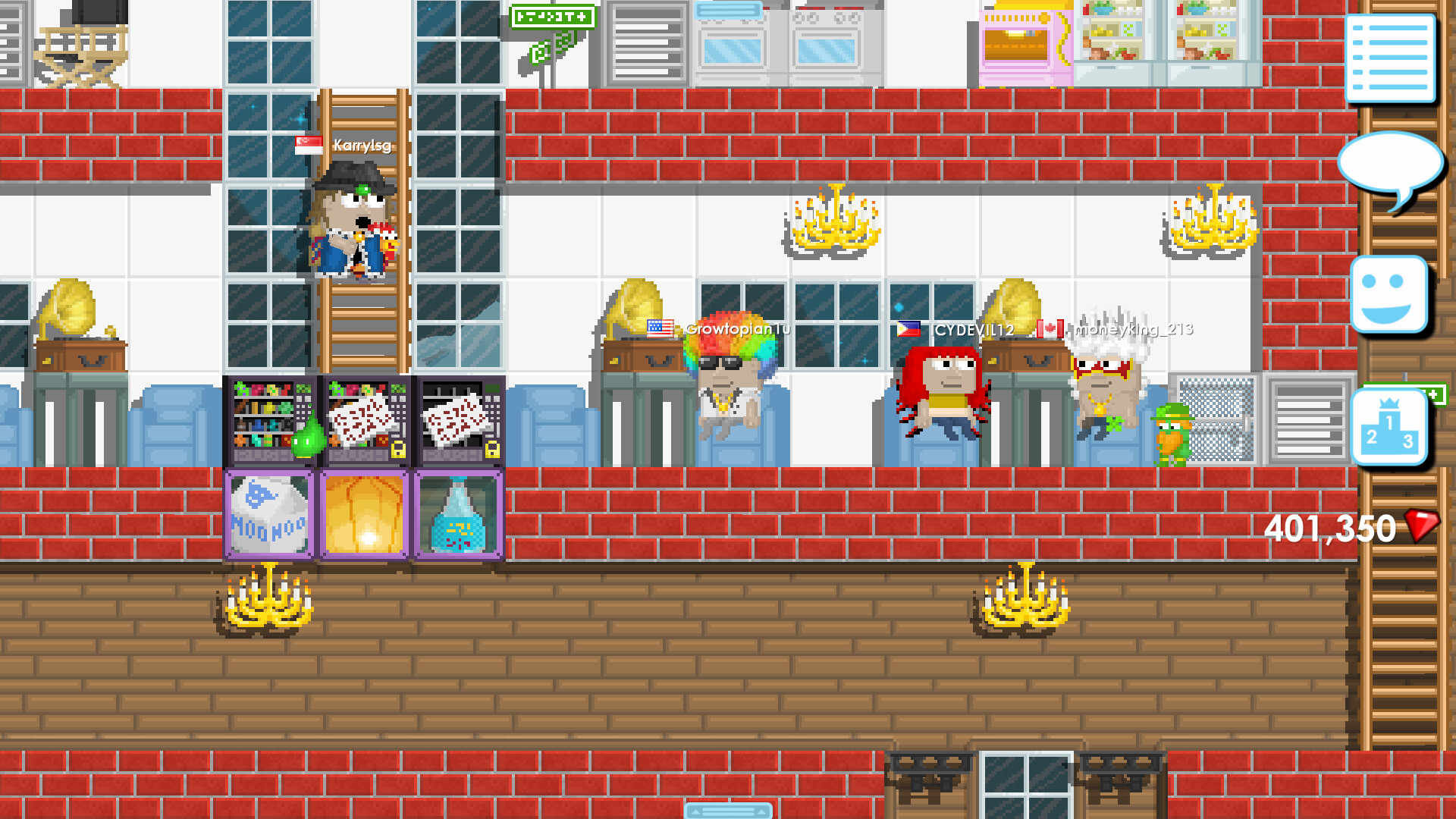 Игровой процесс Growtopia