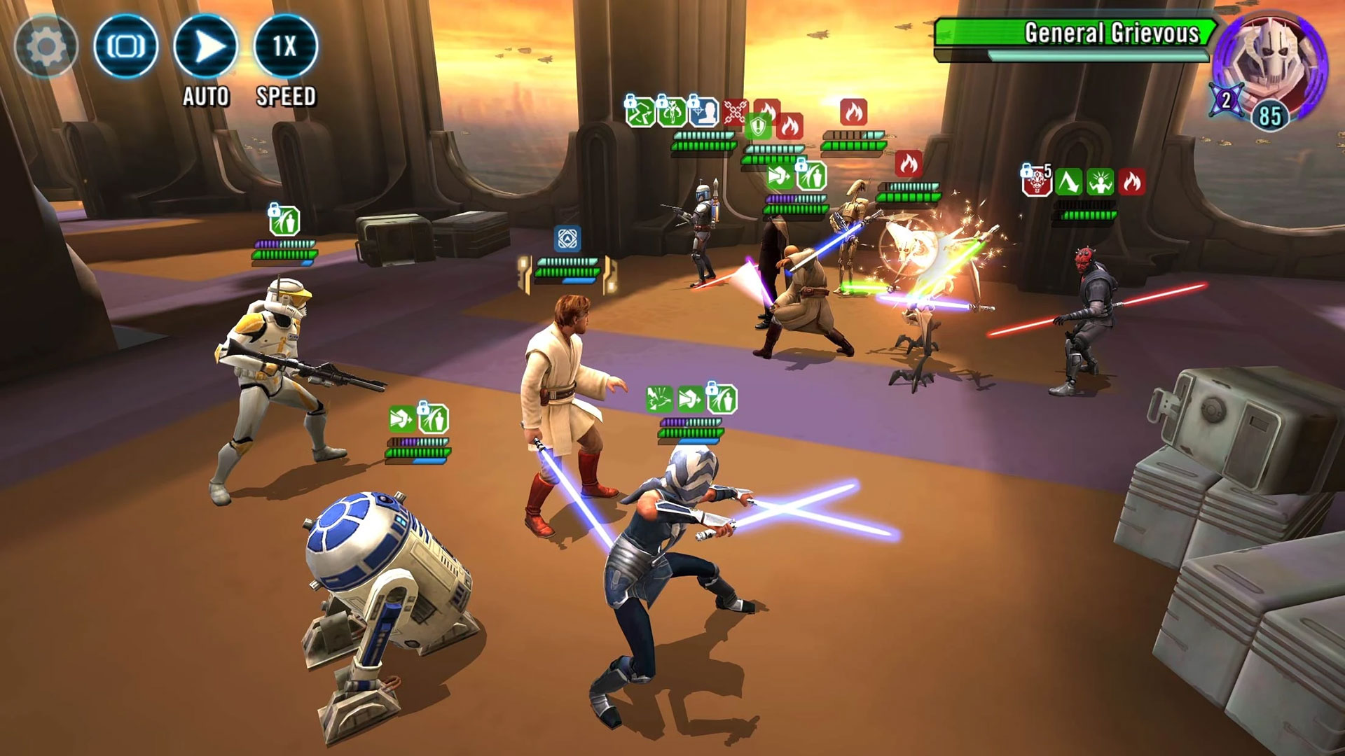 Геймплей Star Wars: Galaxy of Heroes