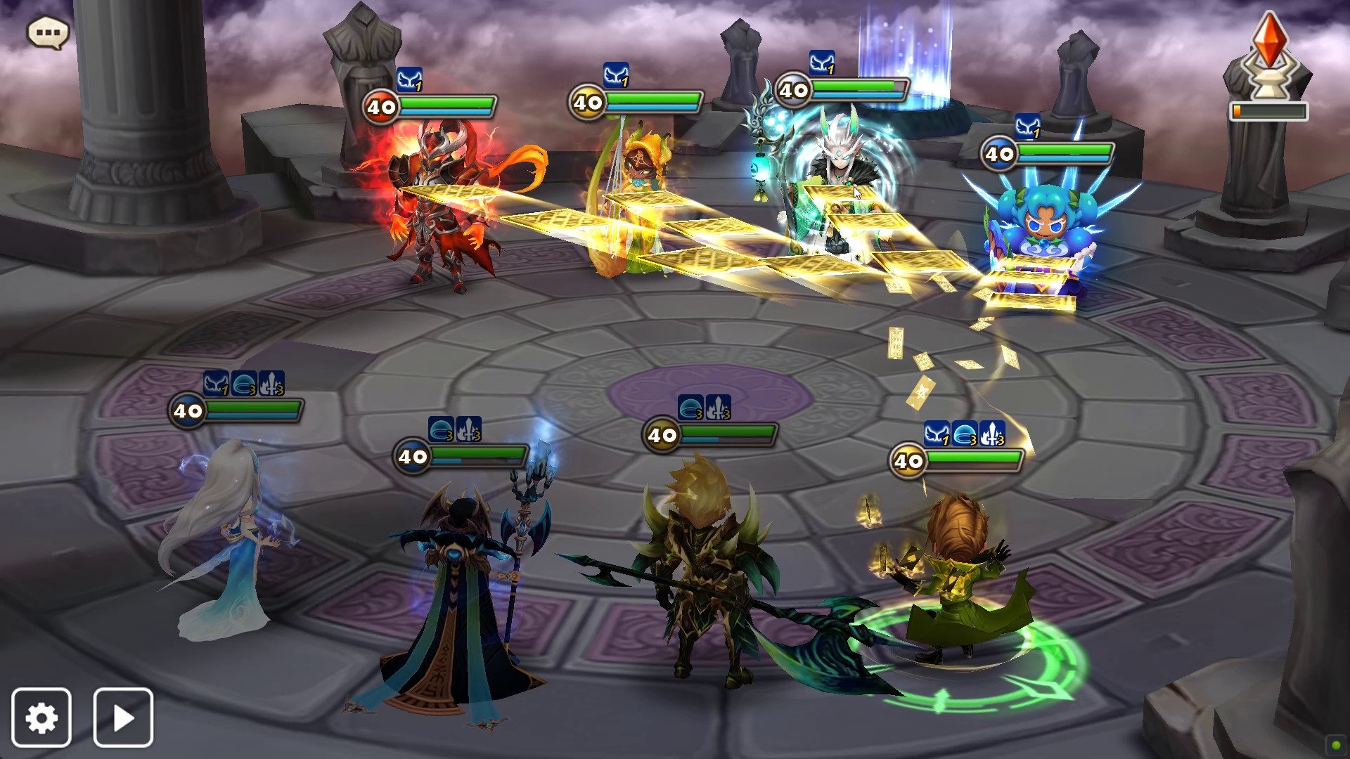 Геймплей Summoners War: Sky Arena