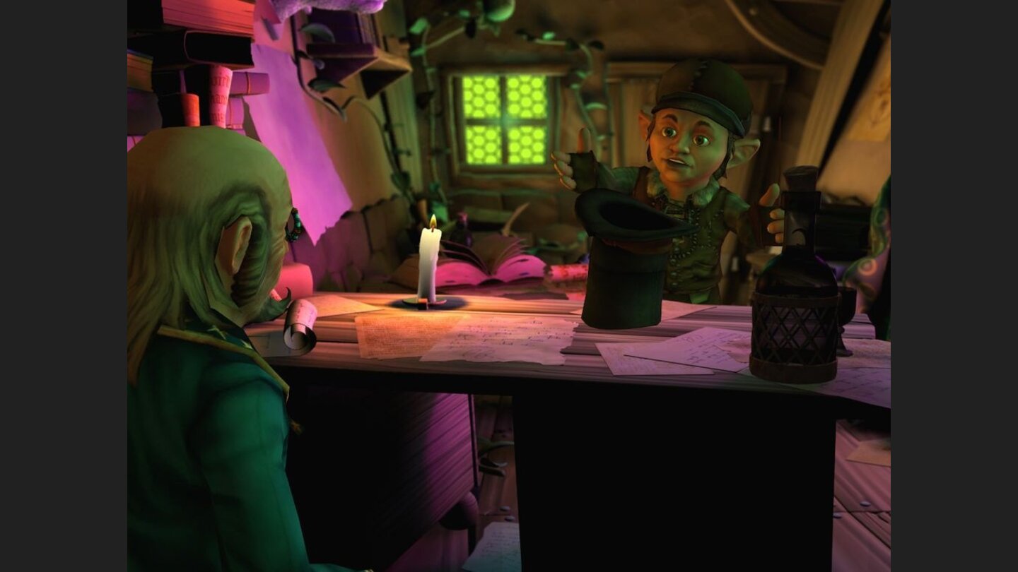 Скриншот игрового процесса The Book of Unwritten Tales