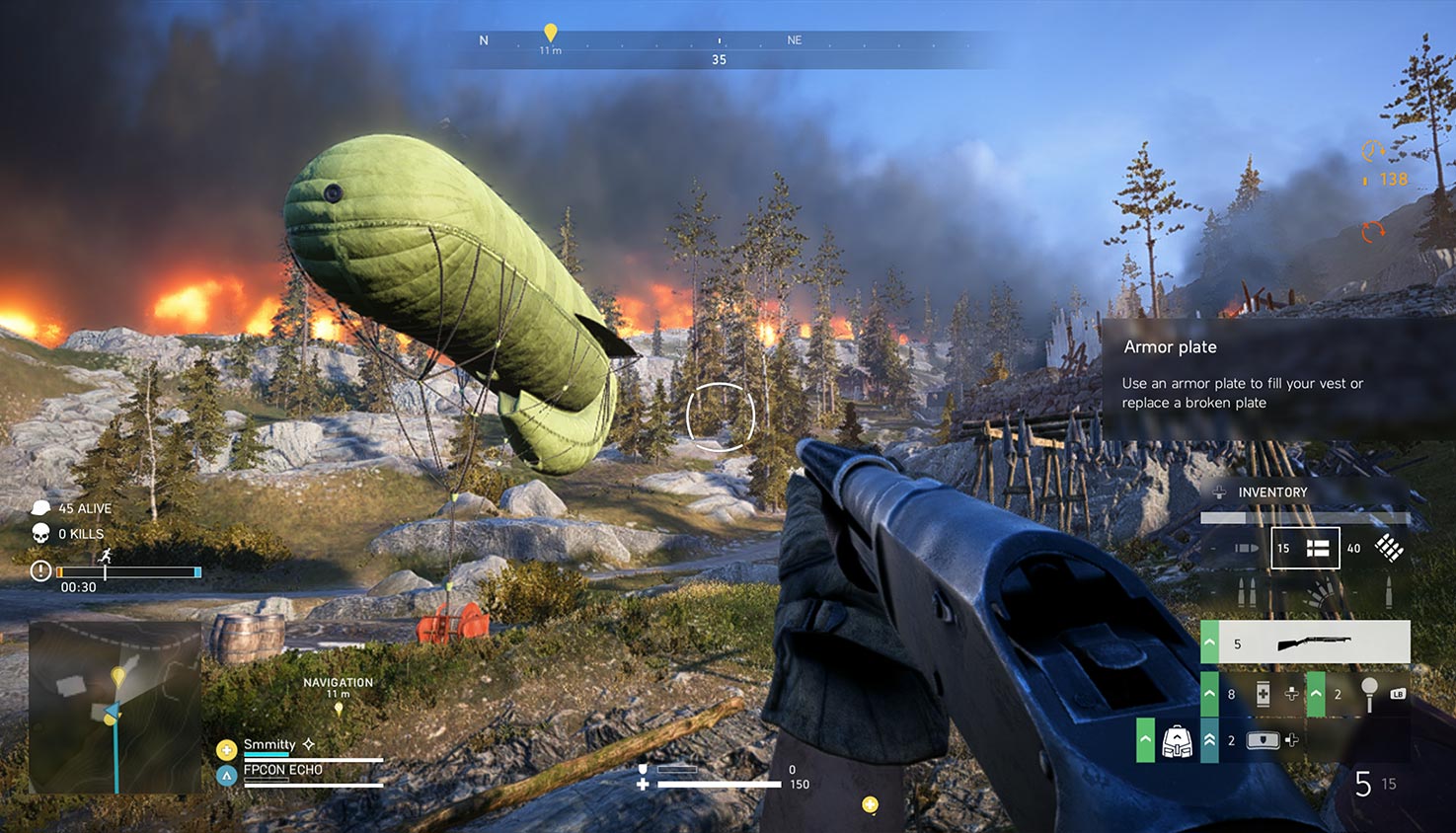 Геймплей режима Firestorm в Battlefield V