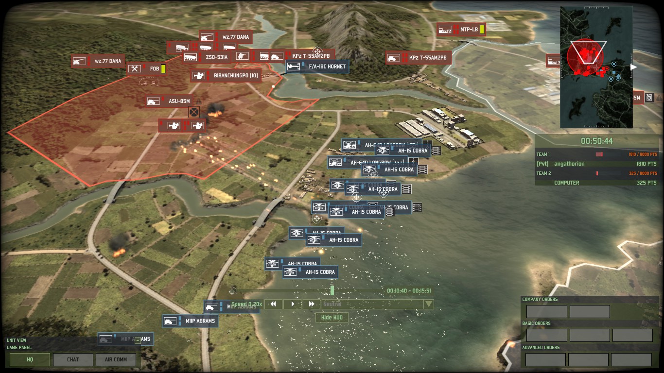 Геймплей Wargame: Red Dragon