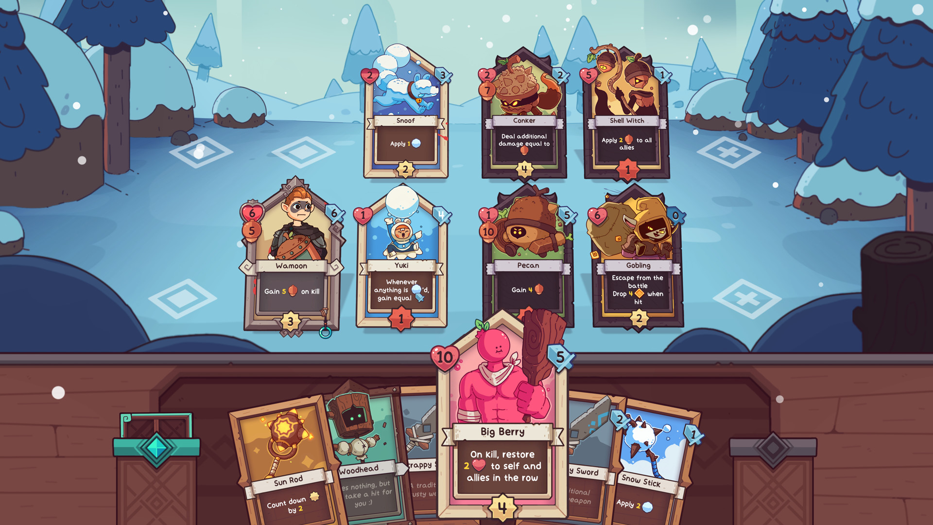 Скриншот игрового процесса Wildfrost