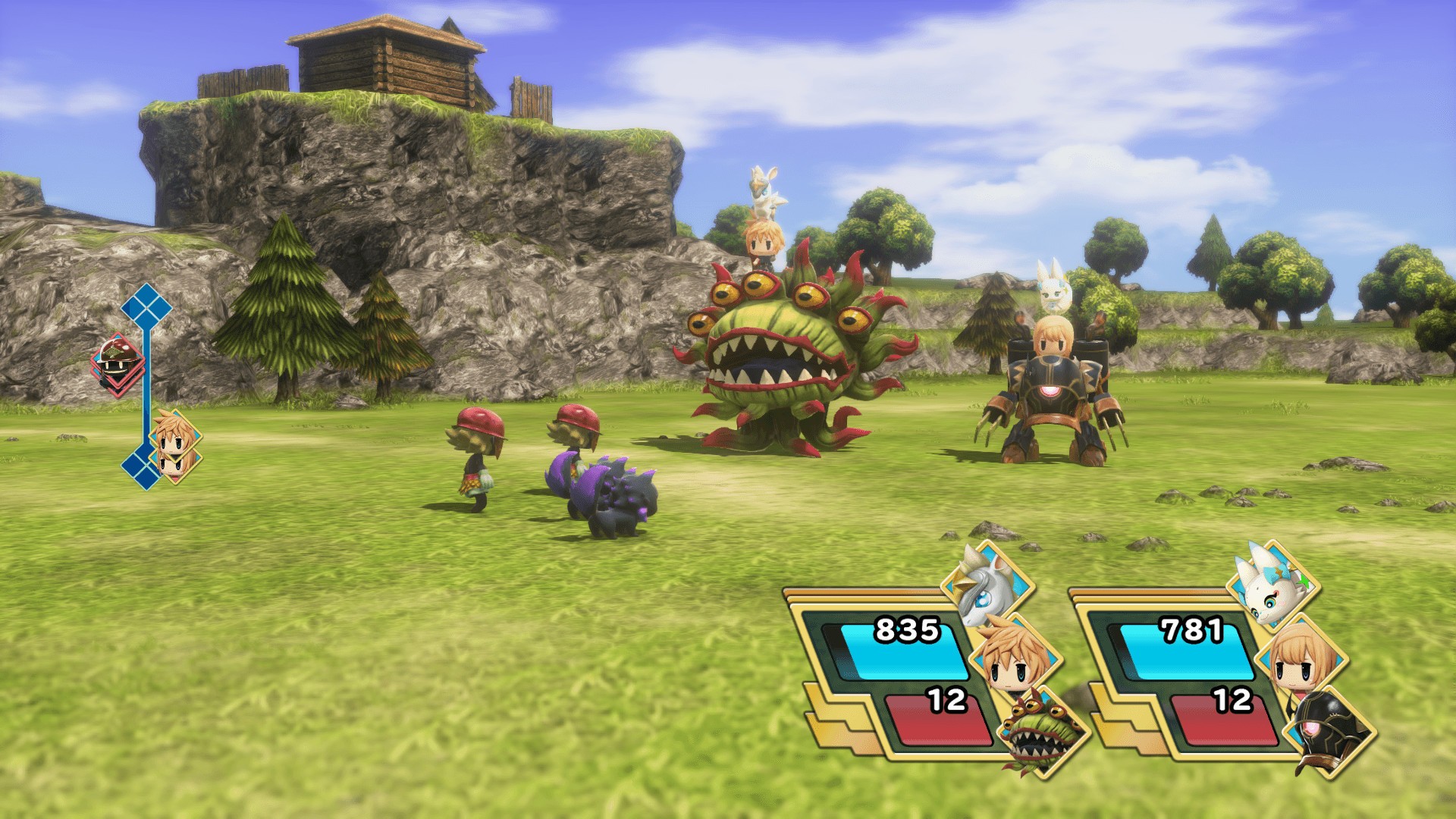 Игровой процесс World of Final Fantasy