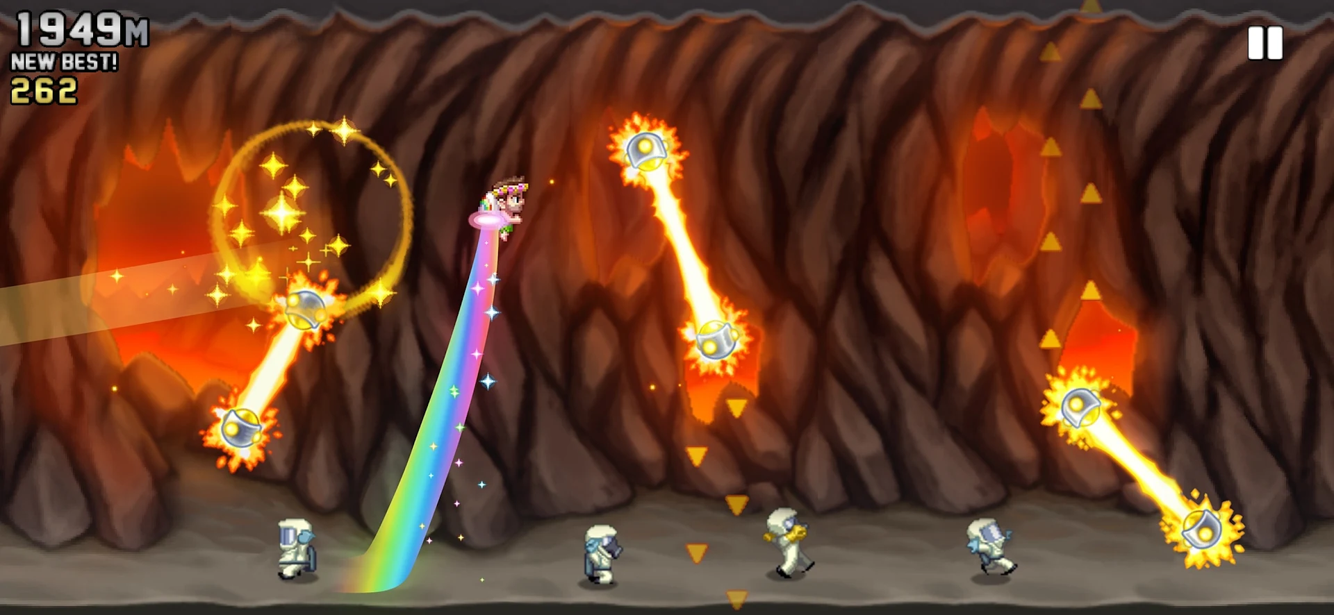 Скриншот игрового процесса Jetpack Joyride