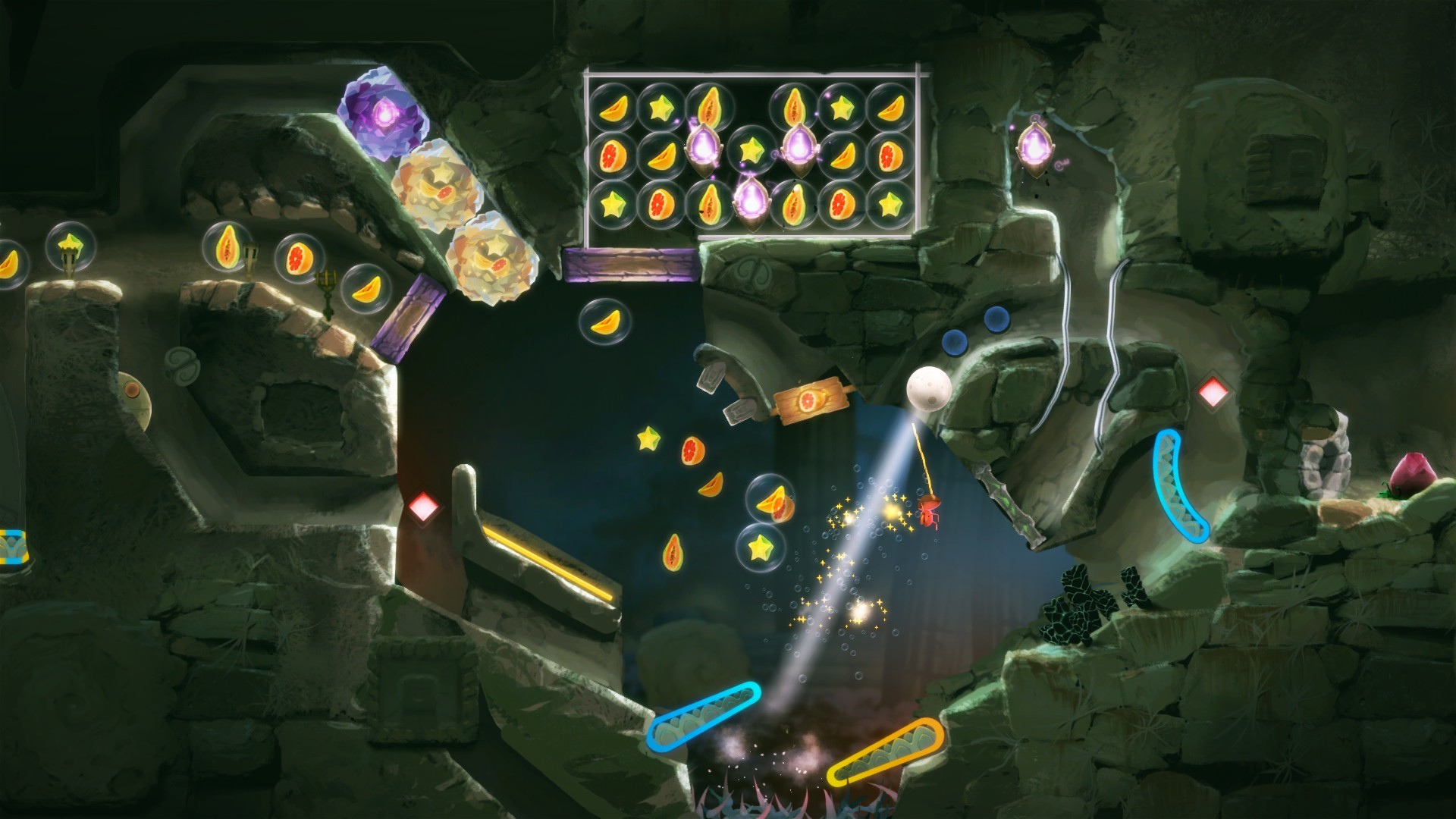 Скриншот игрового процесса Yoku’s Island Express