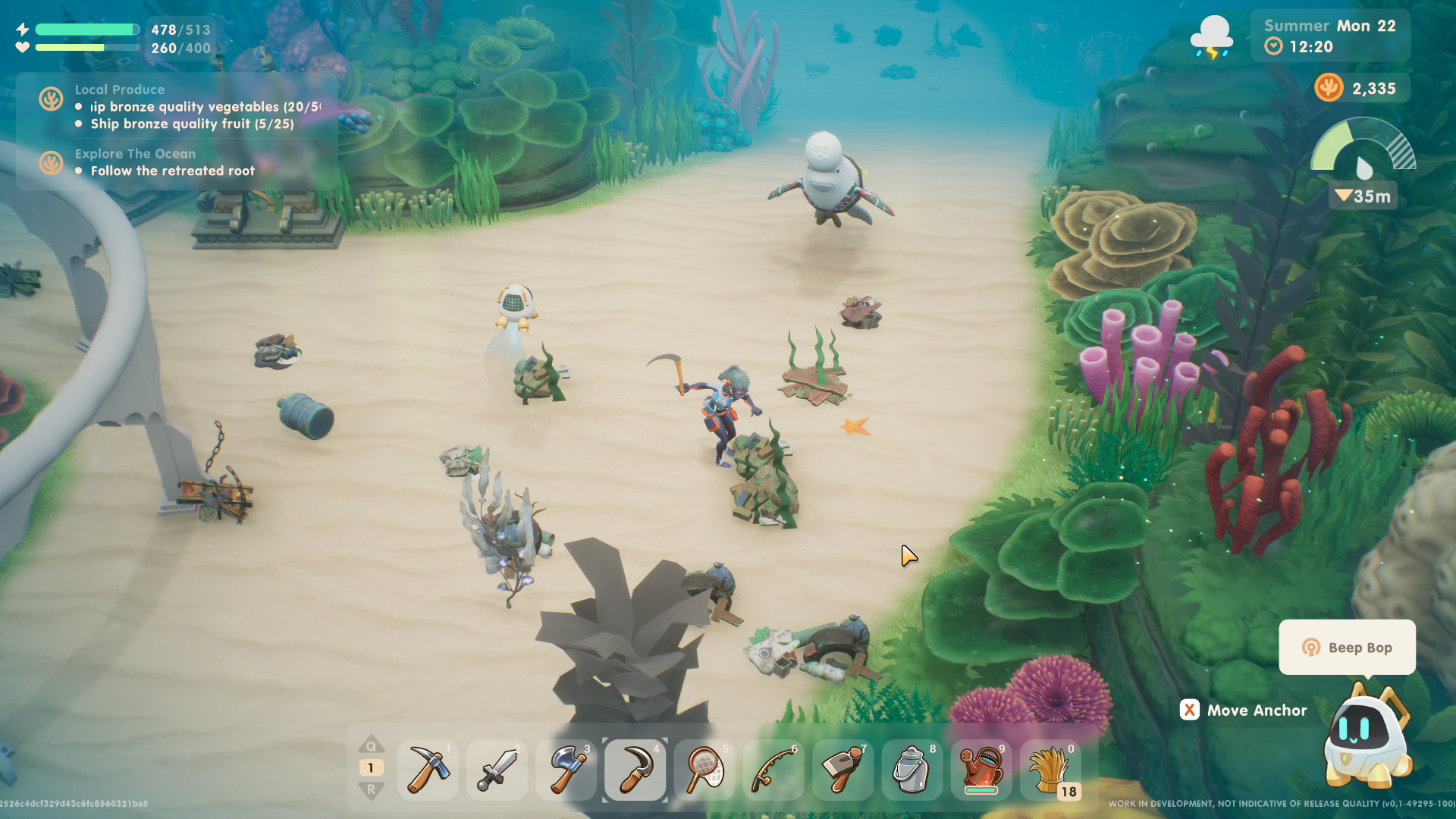 Скриншот игрового процесса Coral Island