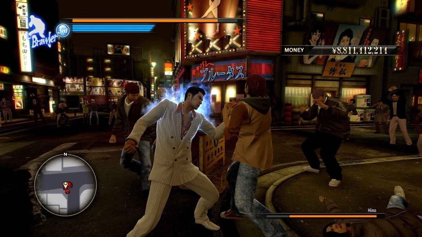 Yakuza 0 — игровой процесс