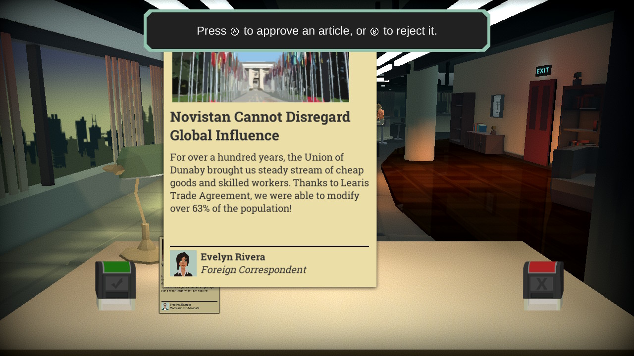 Скриншот игрового процесса Headliner: NoviNews